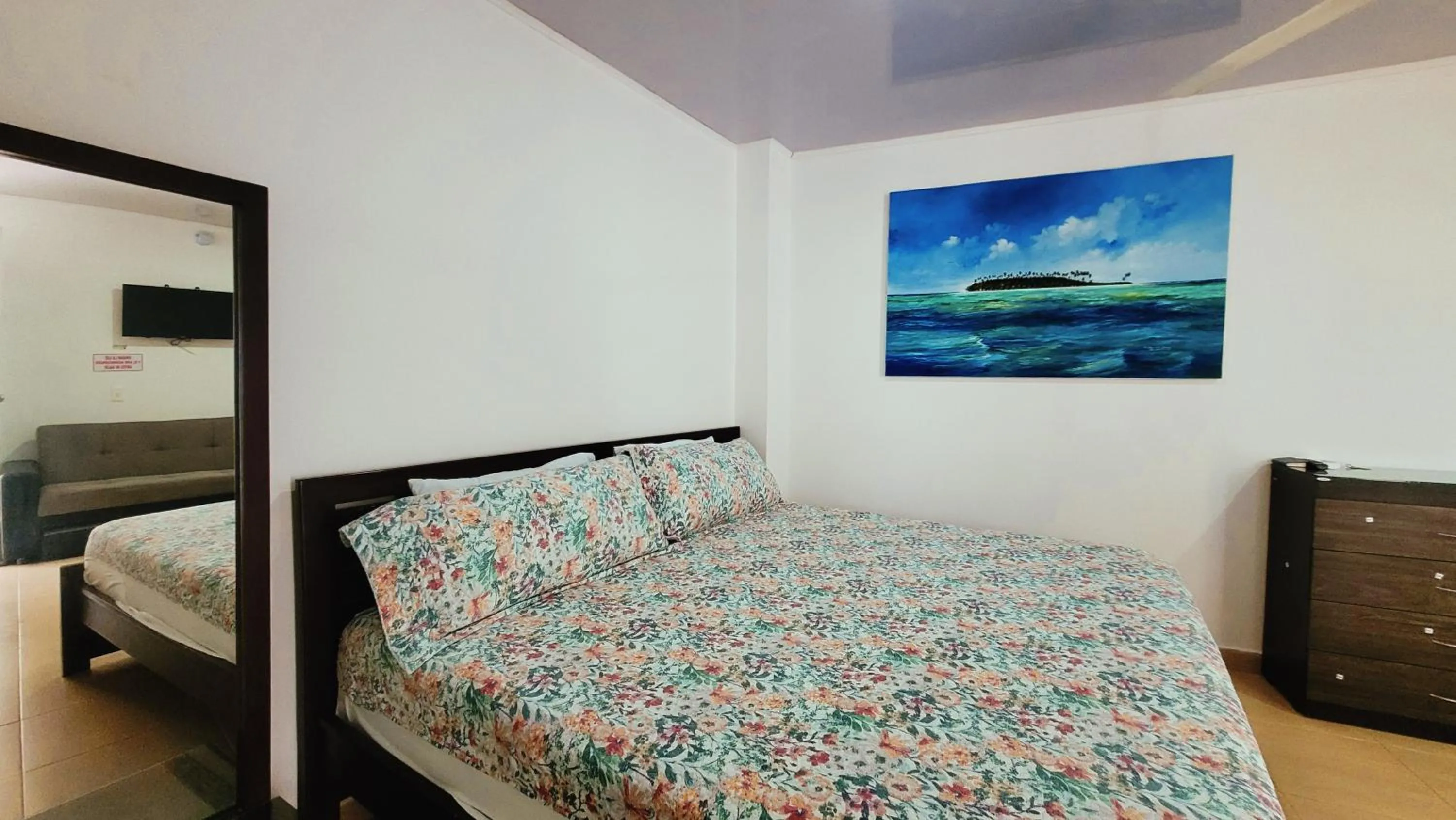 Bed in Hotel Olas