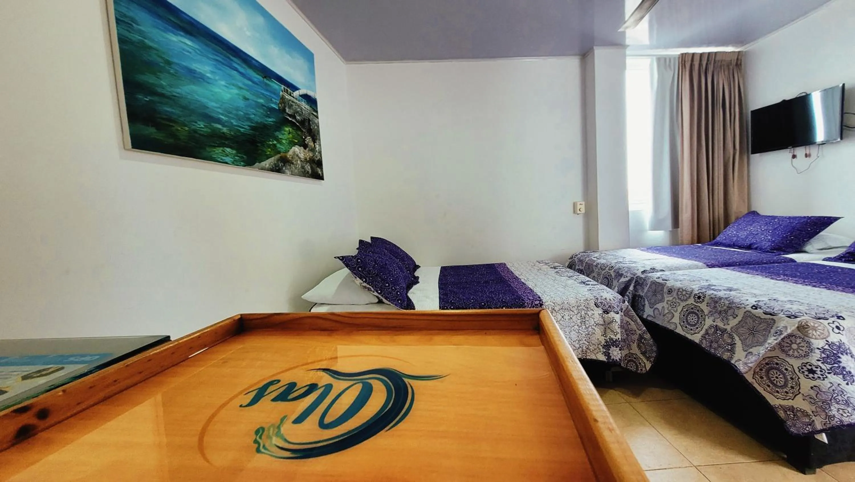 Bed in Hotel Olas