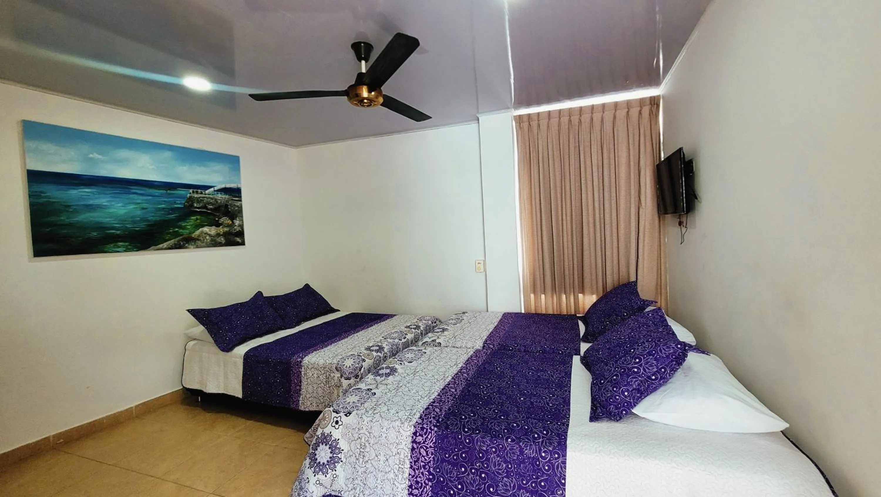 Bed in Hotel Olas