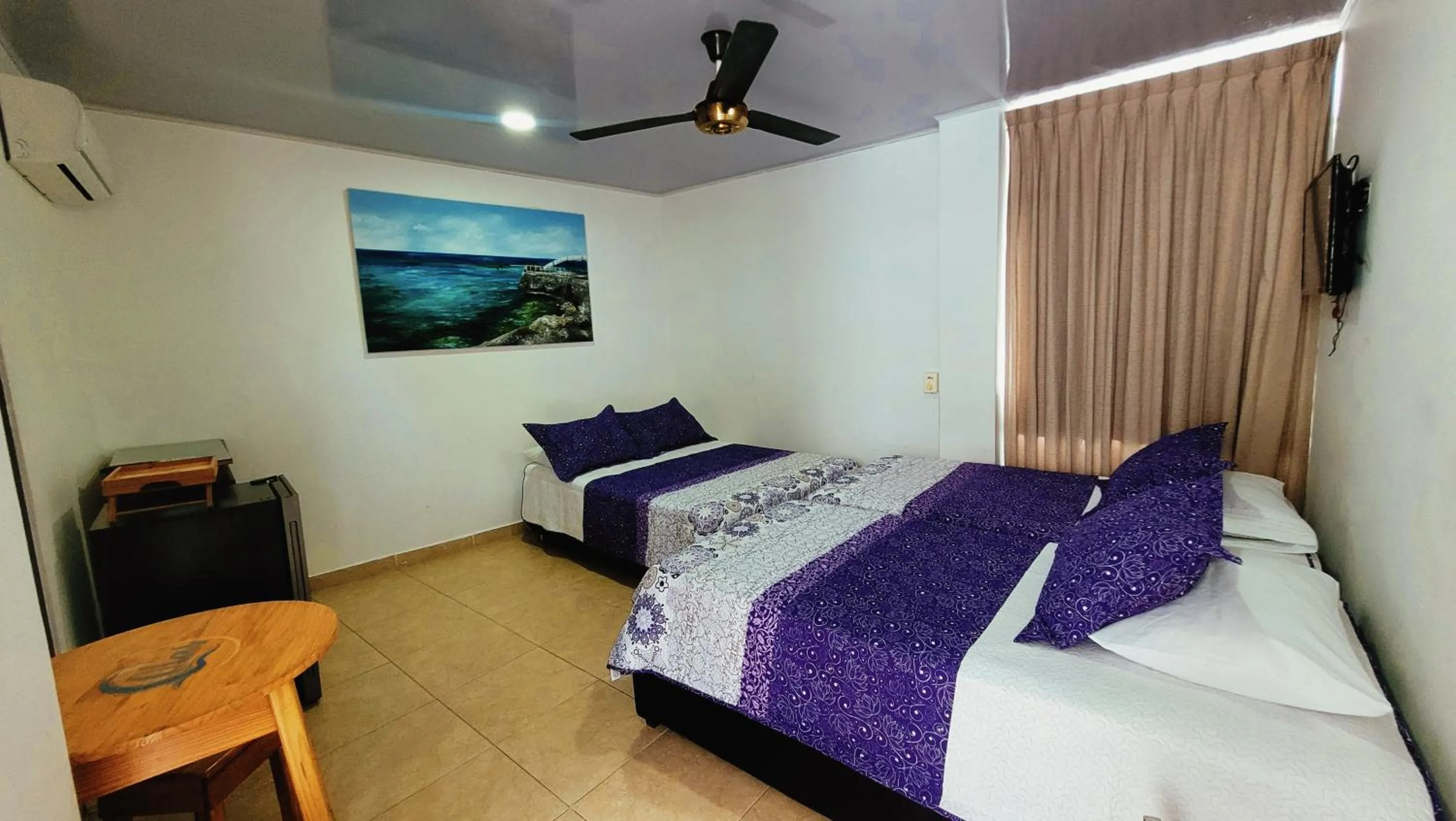 Bed in Hotel Olas