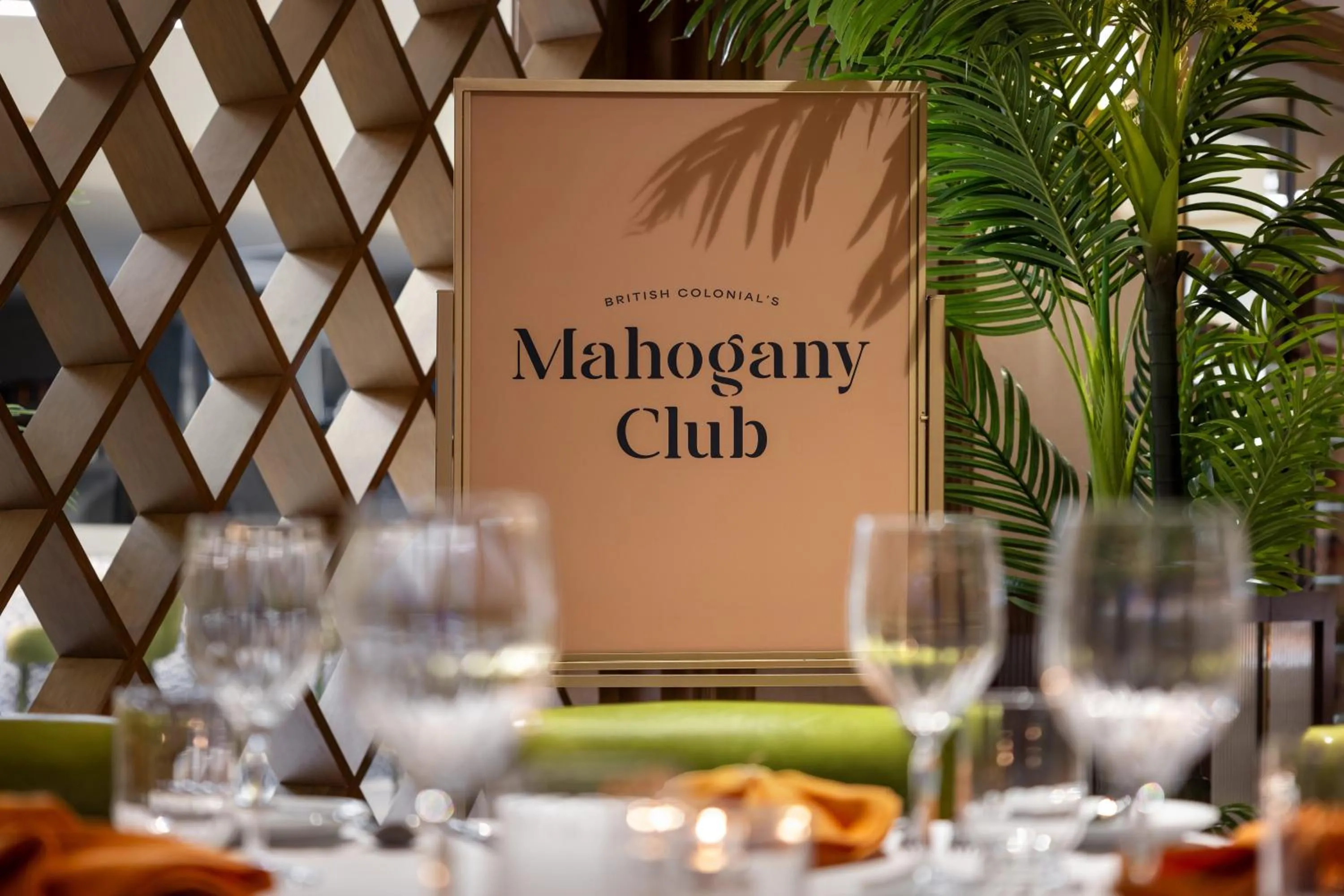 Dining area in British Colonial Nassau