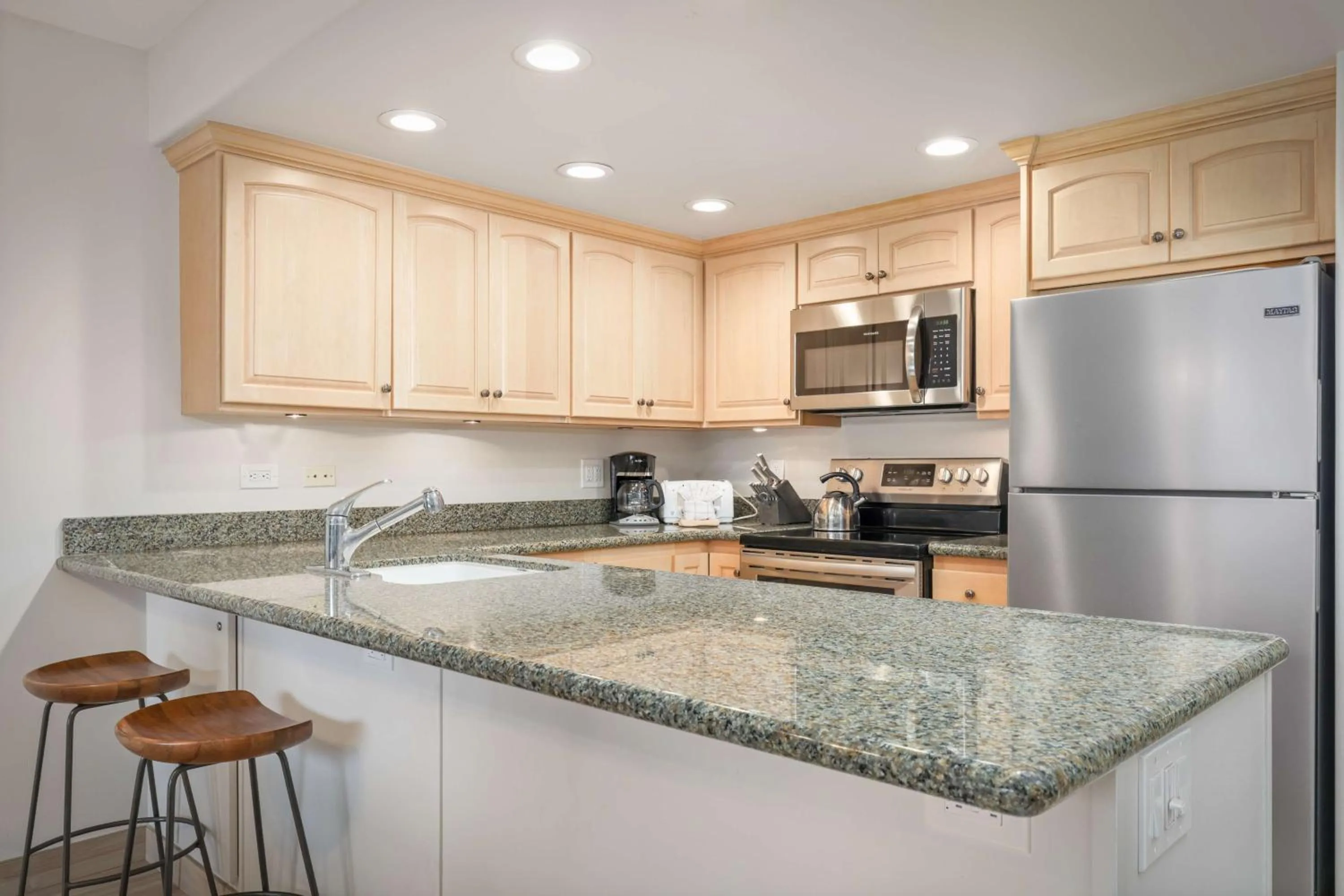 Kitchen or kitchenette in Aston at Papakea Resort