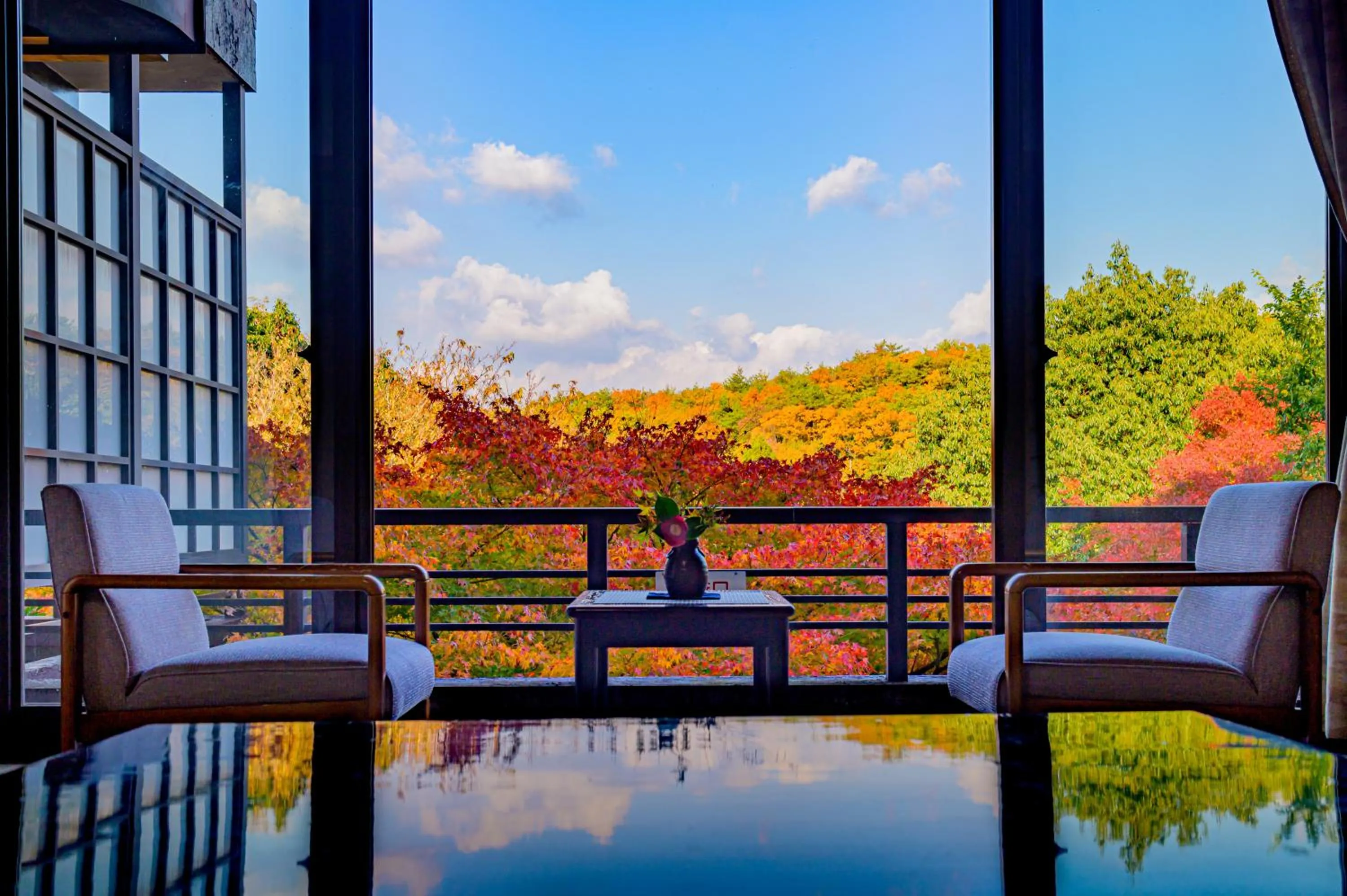 Natural landscape in Motoyu Kosenkaku
