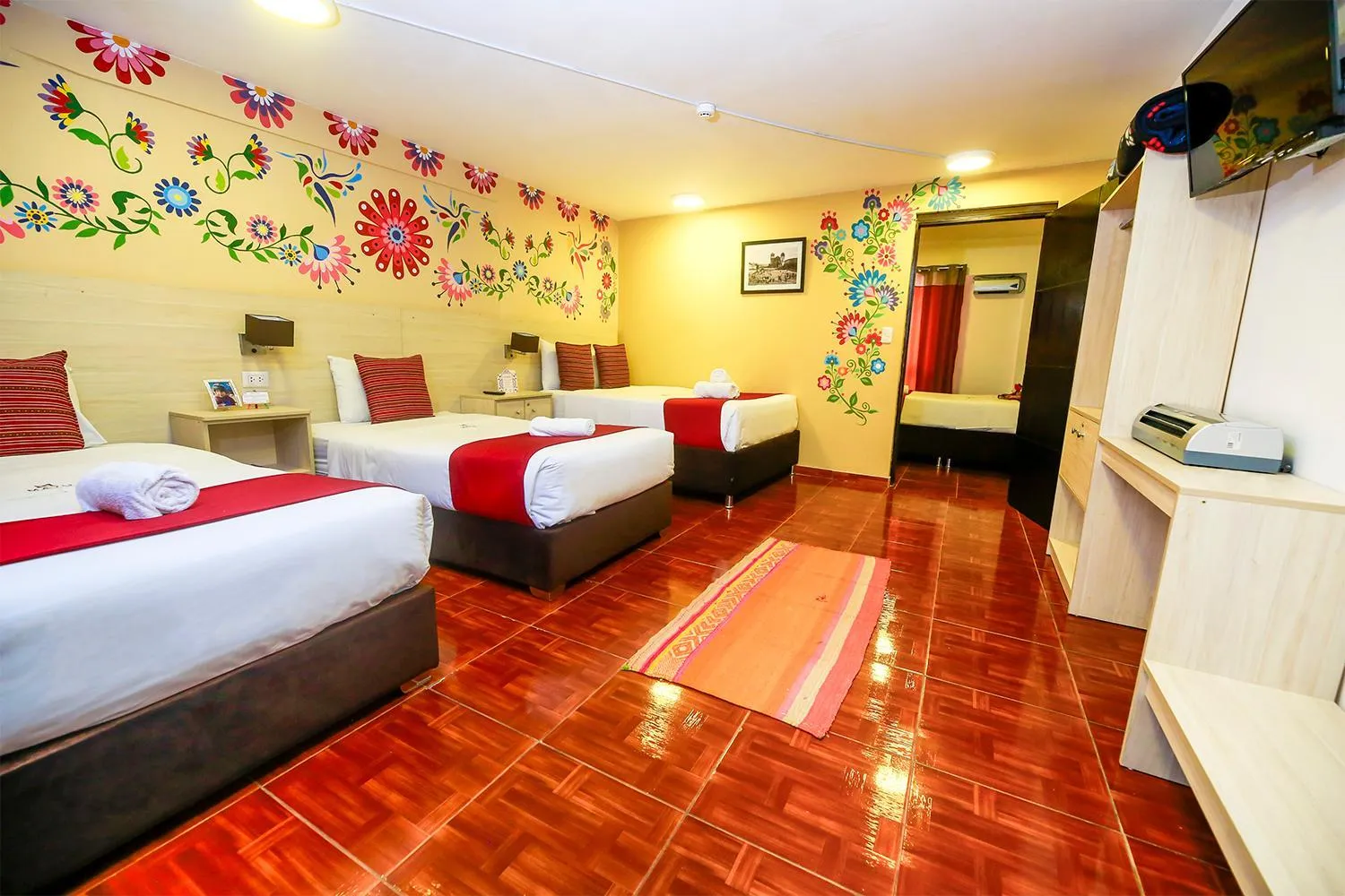 Bed in Mayu Boutique Hotel