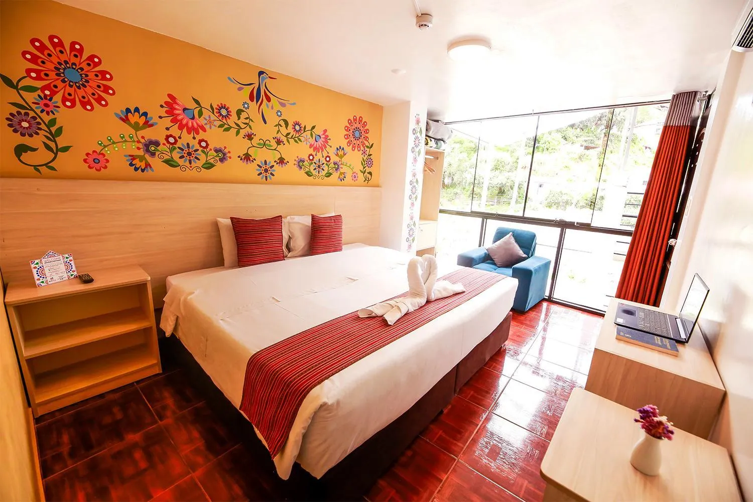 Bed in Mayu Boutique Hotel