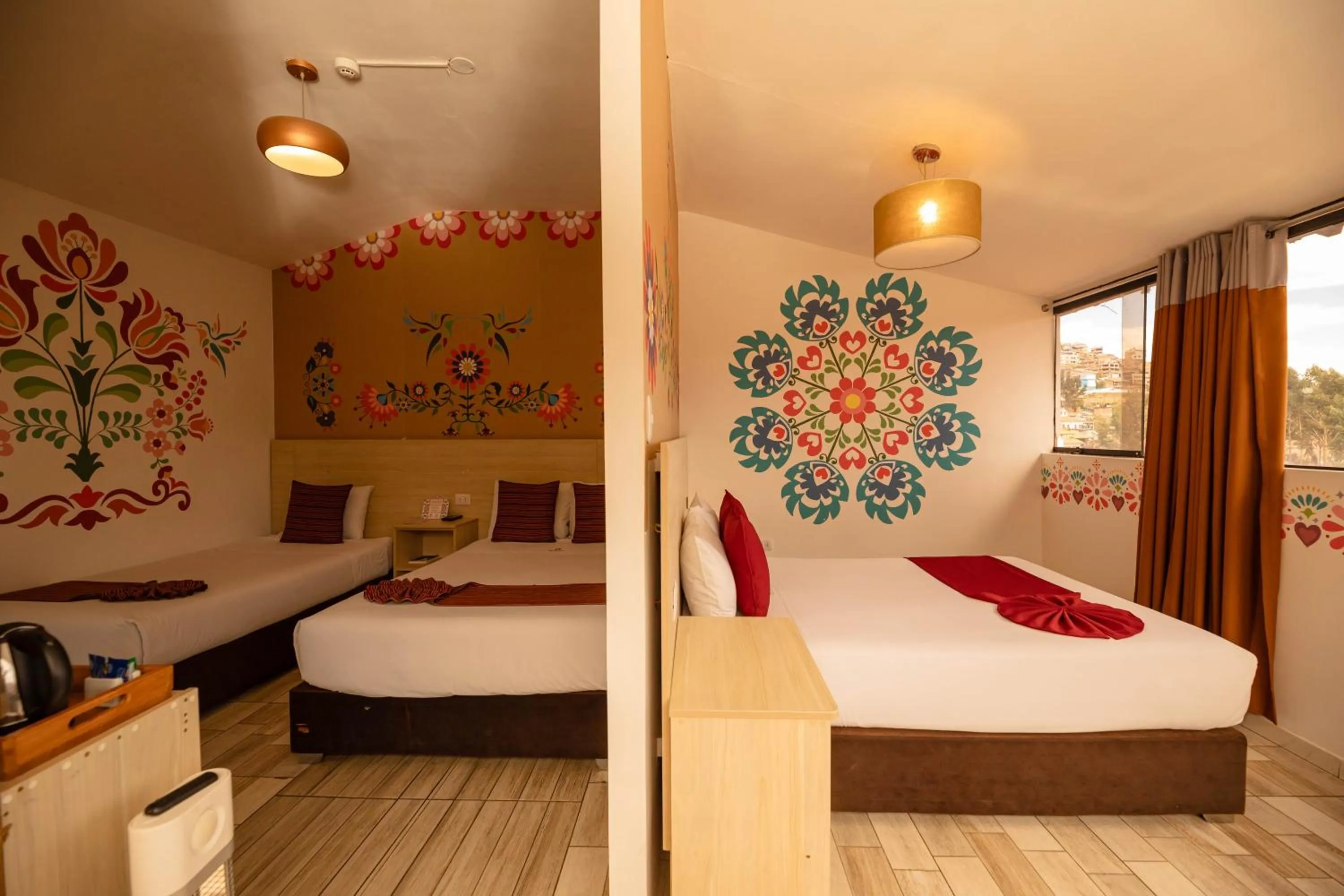 Bed in Mayu Boutique Hotel