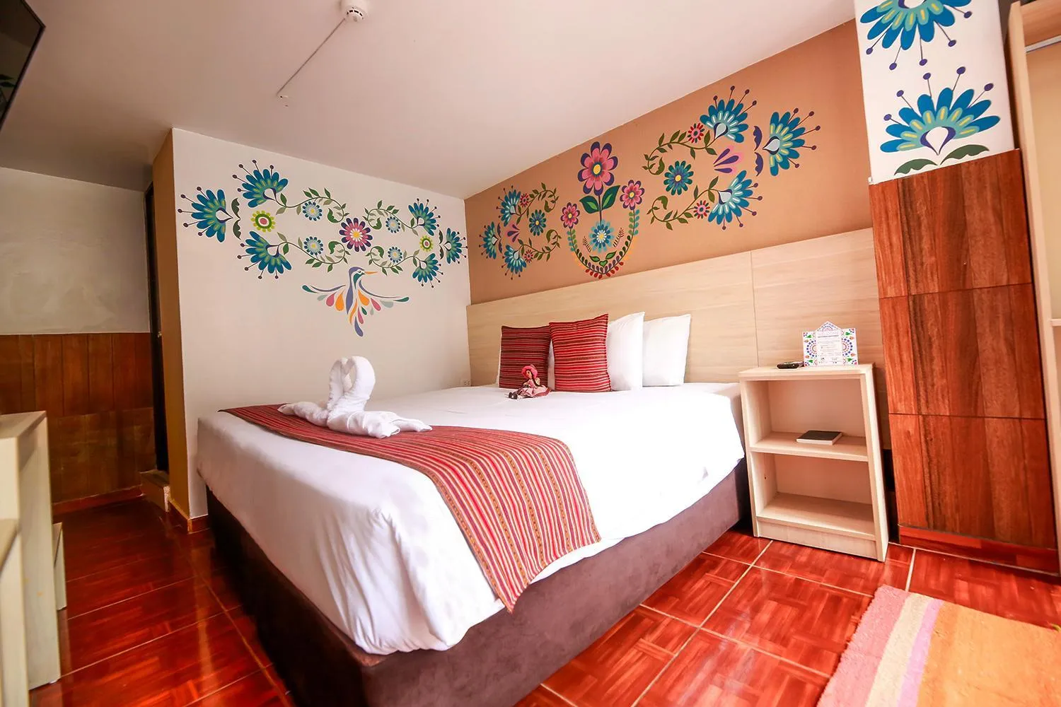 Bed in Mayu Boutique Hotel