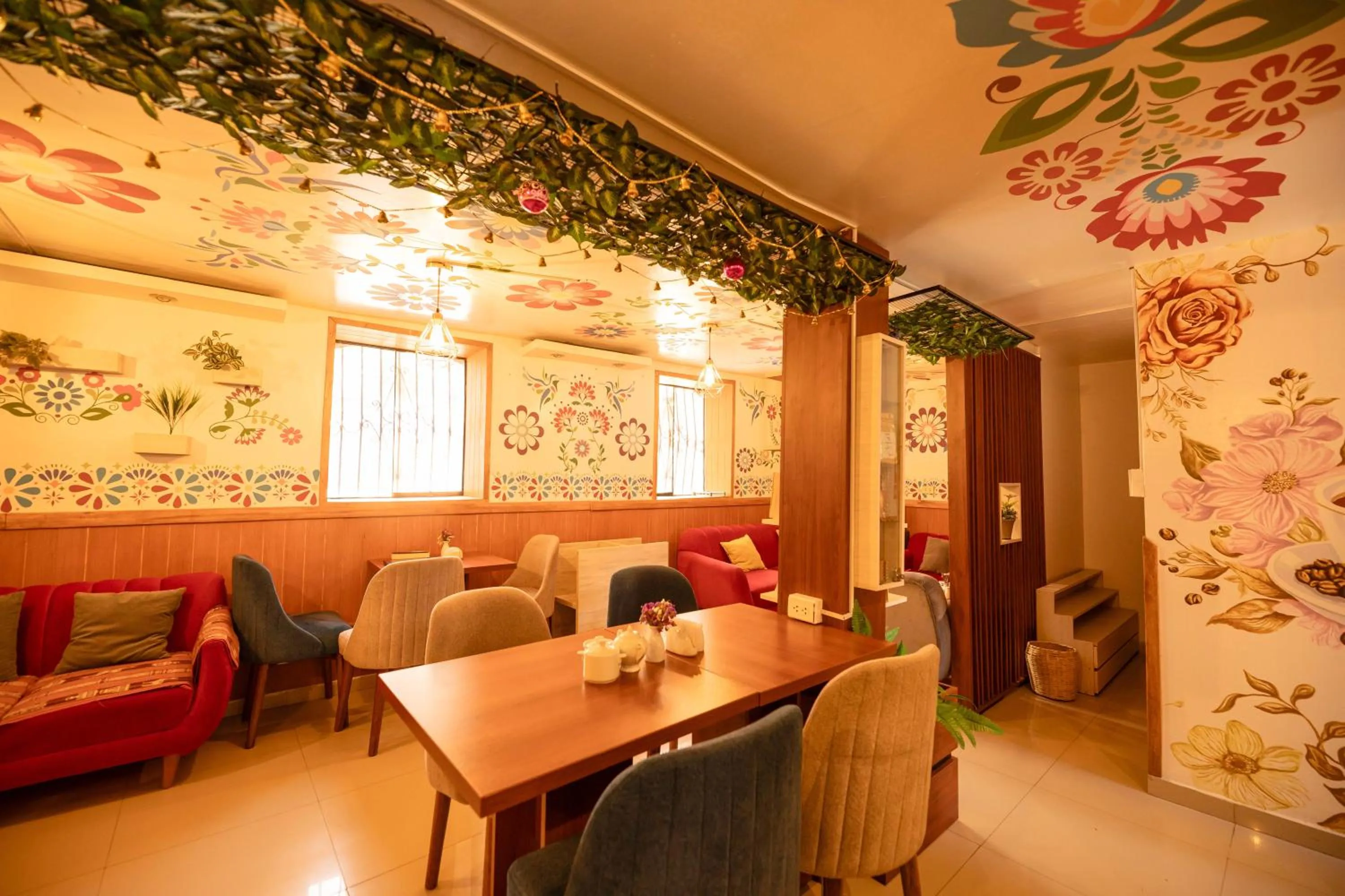 Seating area in Mayu Boutique Hotel