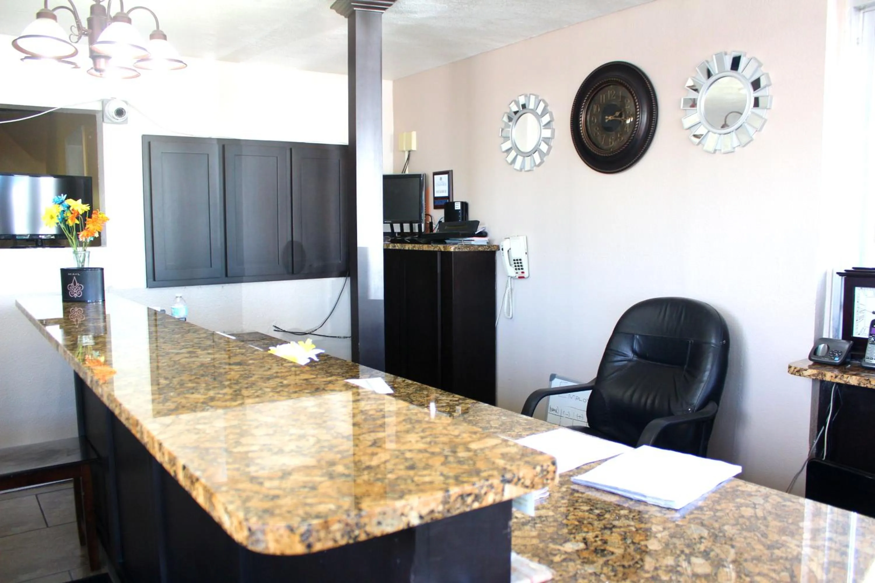 Lobby or reception in Budget Inn - St. Petersburg