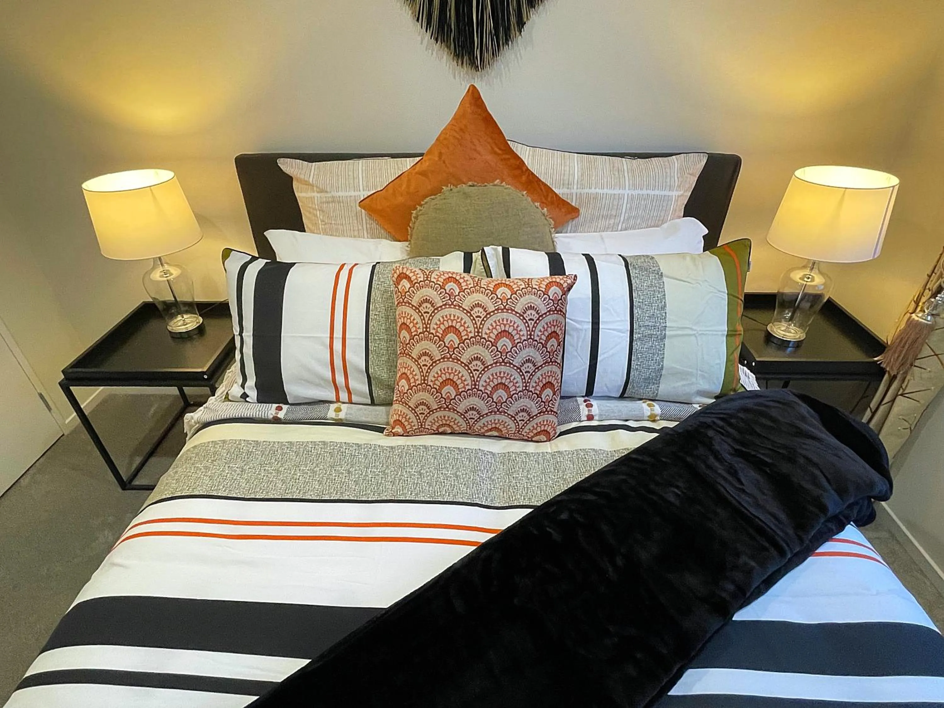 Bed in Flat Bush Holiday Accommodation