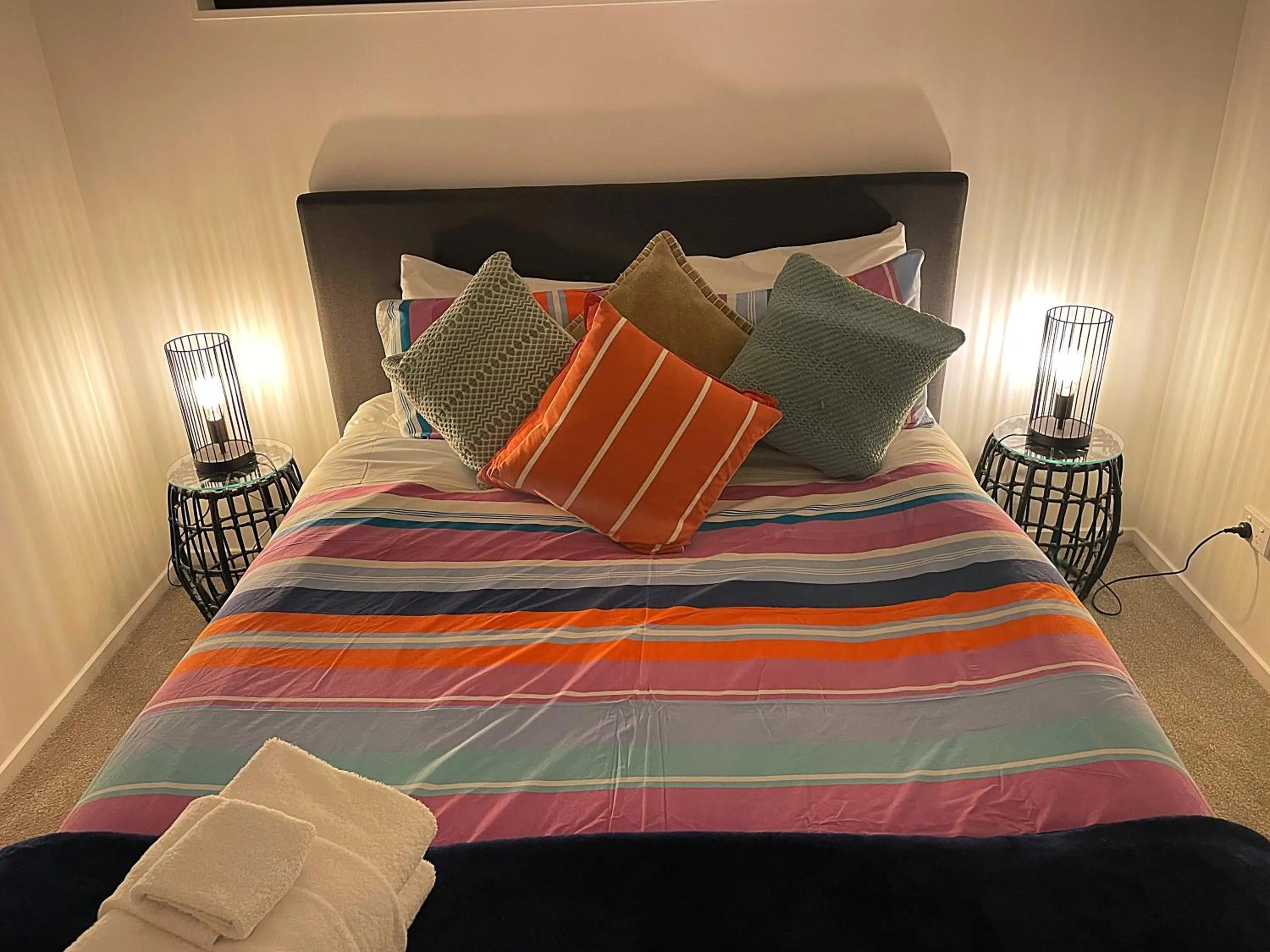 Bed in Flat Bush Holiday Accommodation