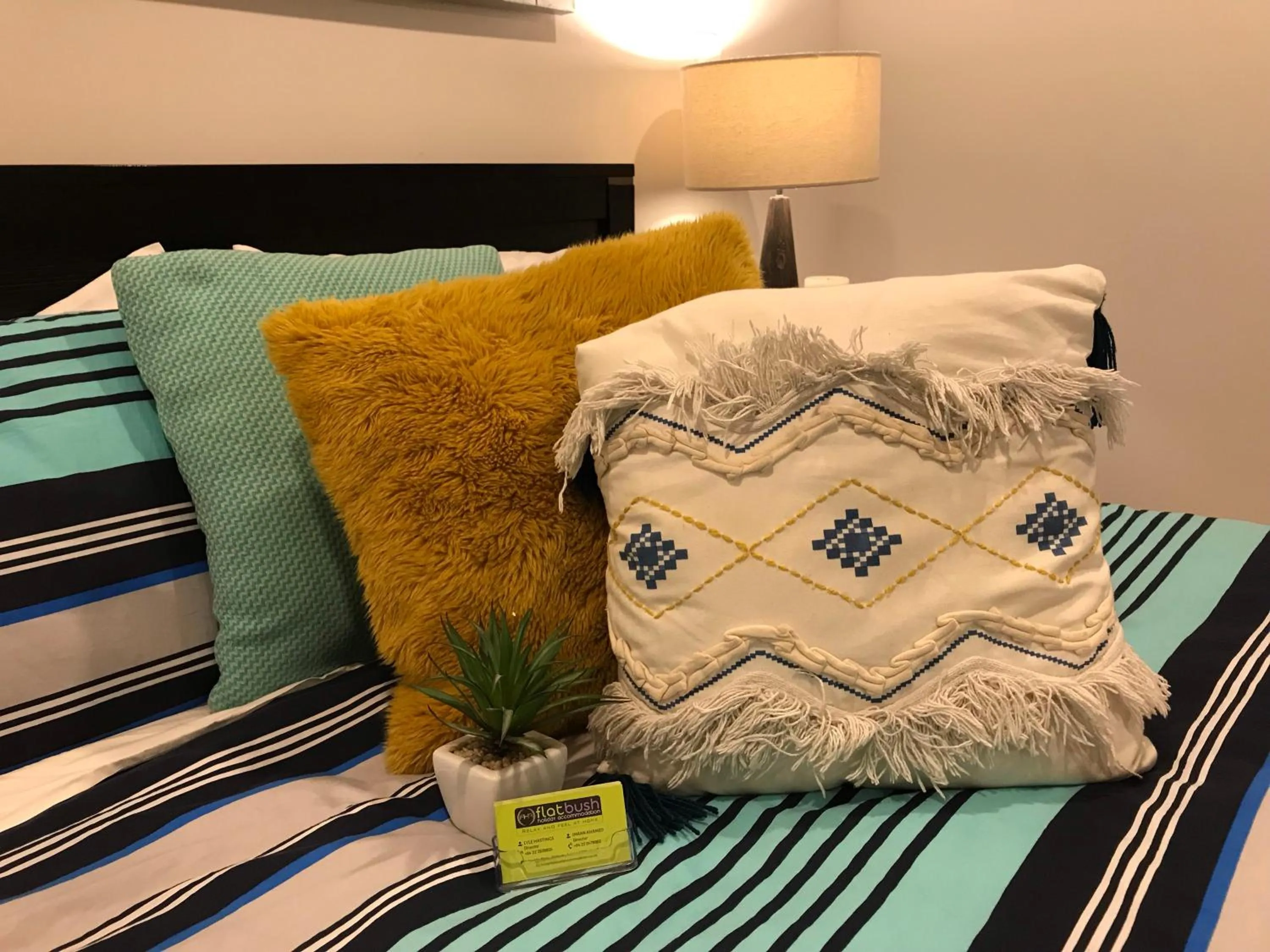 Bed in Flat Bush Holiday Accommodation