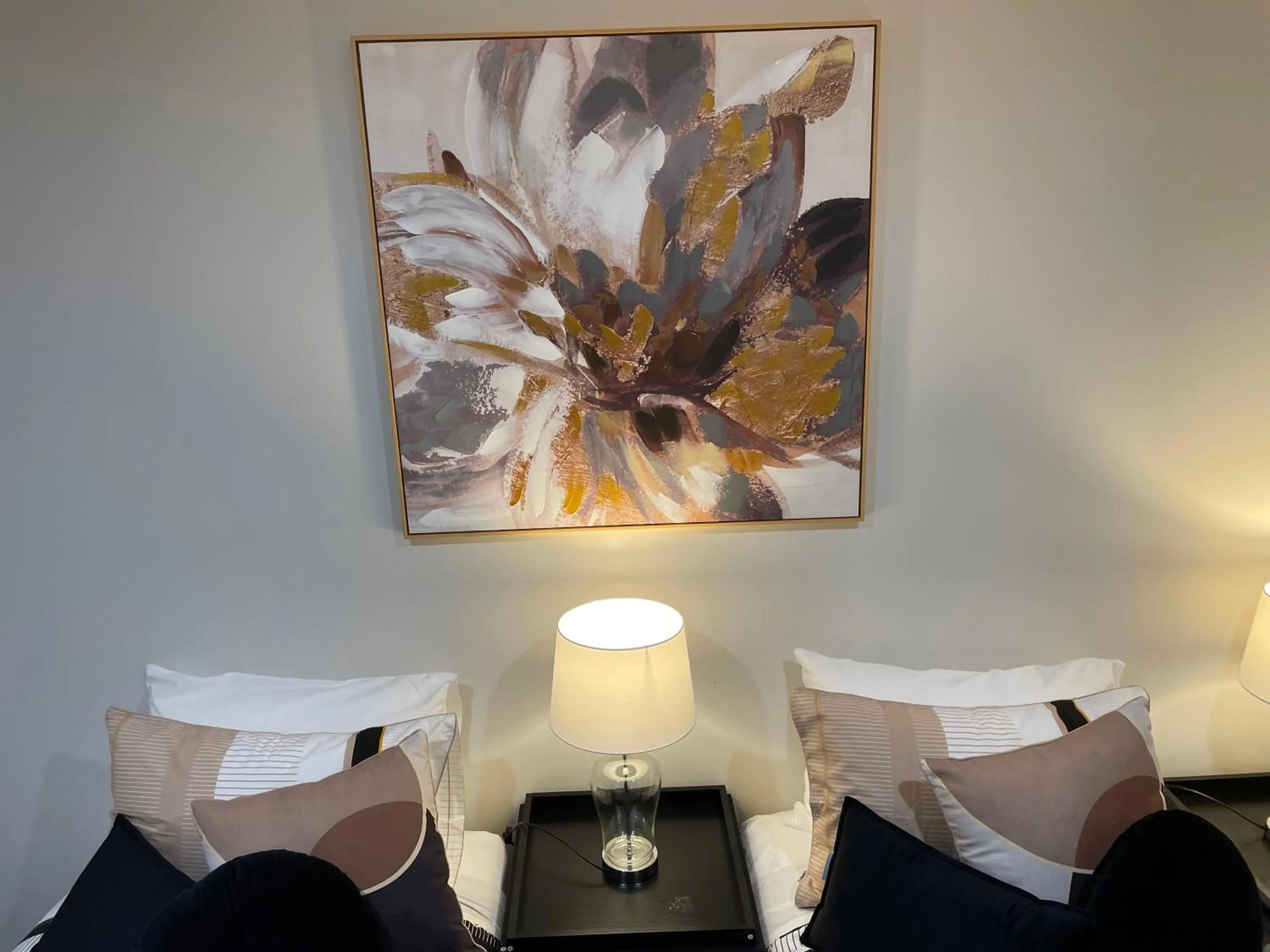 Bed in Flat Bush Holiday Accommodation