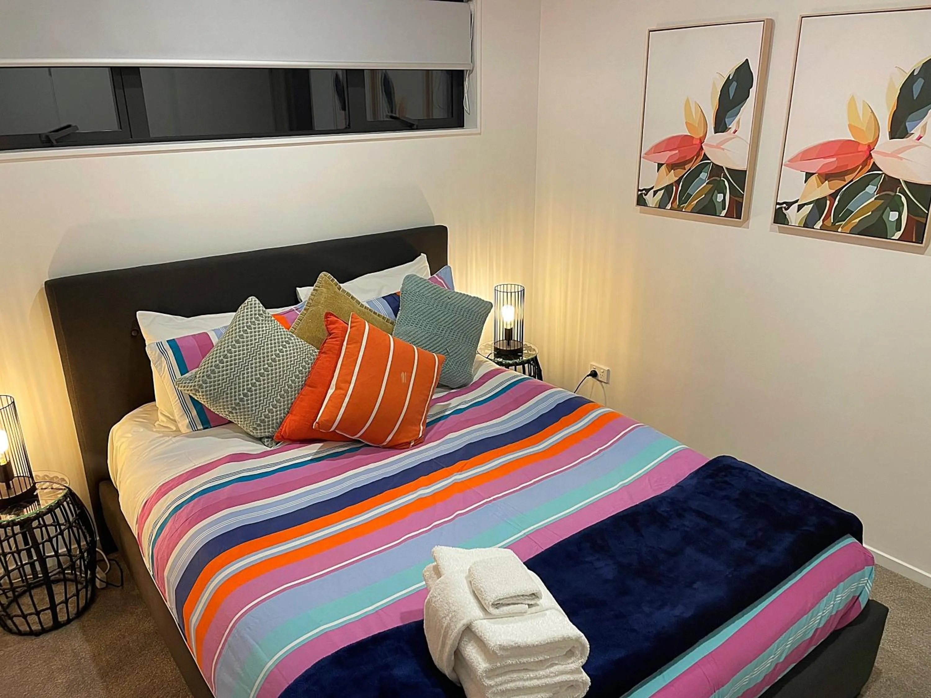 Bed in Flat Bush Holiday Accommodation