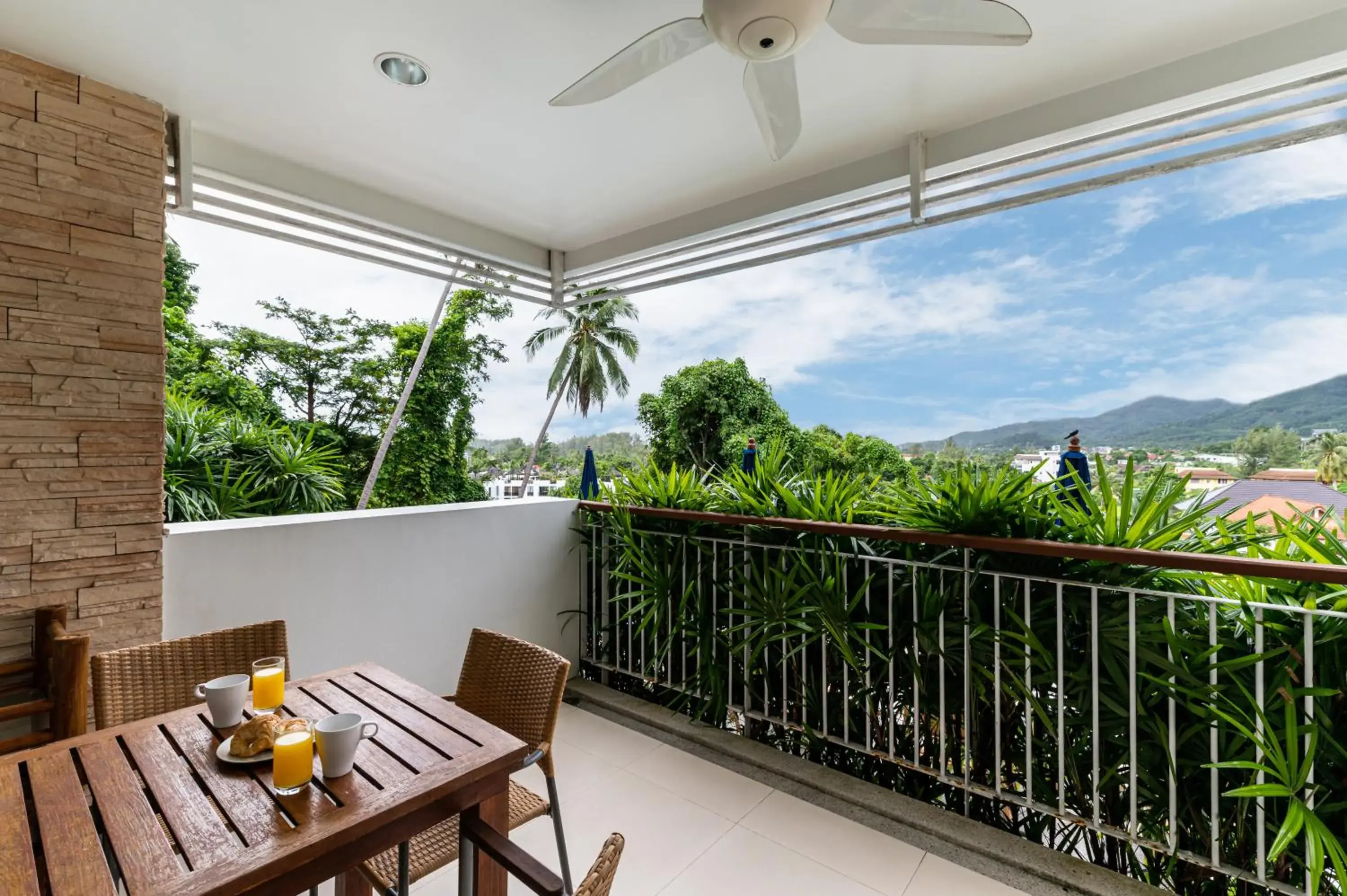 Balcony/Terrace in The Park Surin Serviced Apartments by RESAVA Balcony/Terrace in The Park Surin Serviced Apartments by RESAVA