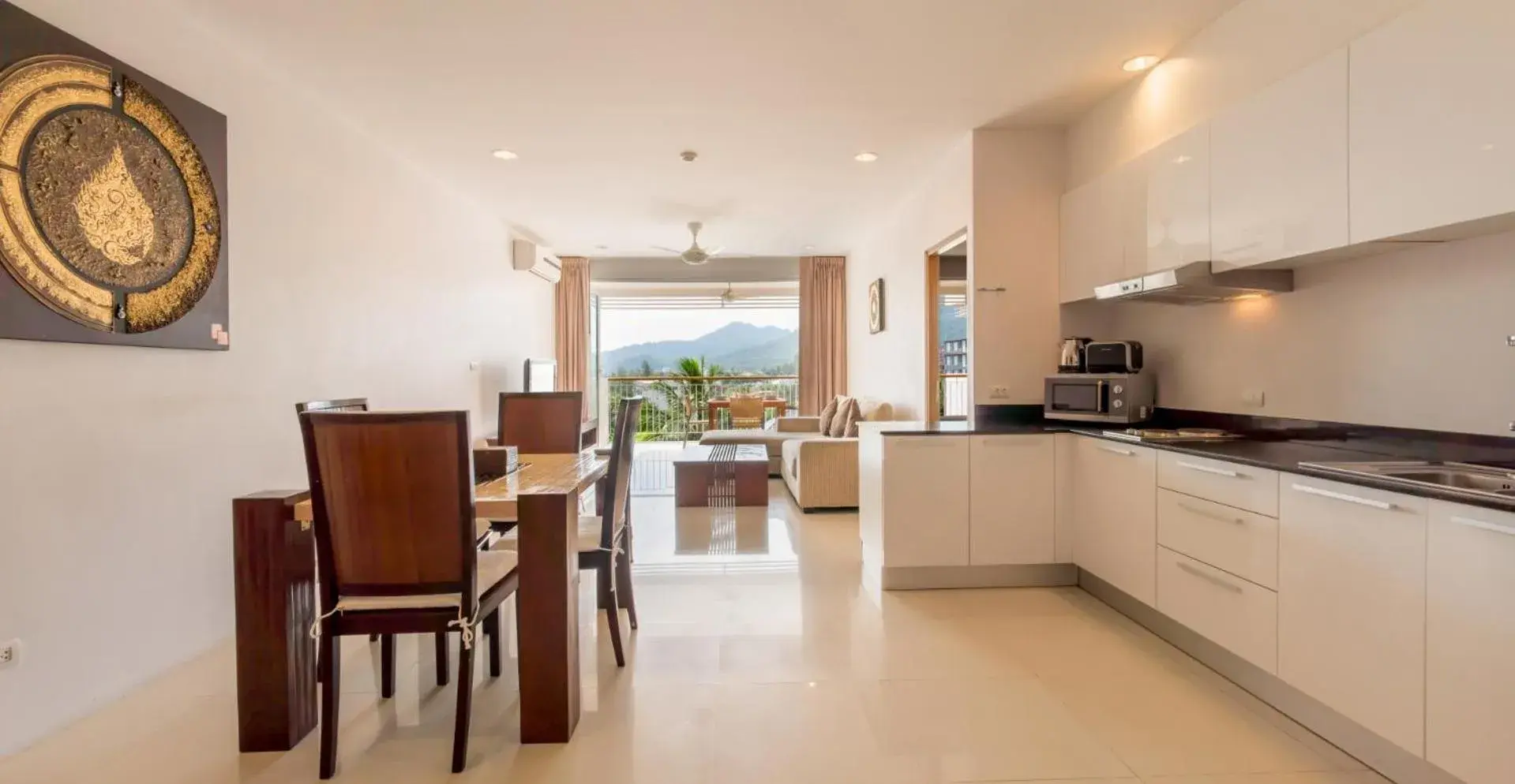 Living room in The Park Surin Serviced Apartments by RESAVA Living room in The Park Surin Serviced Apartments by RESAVA