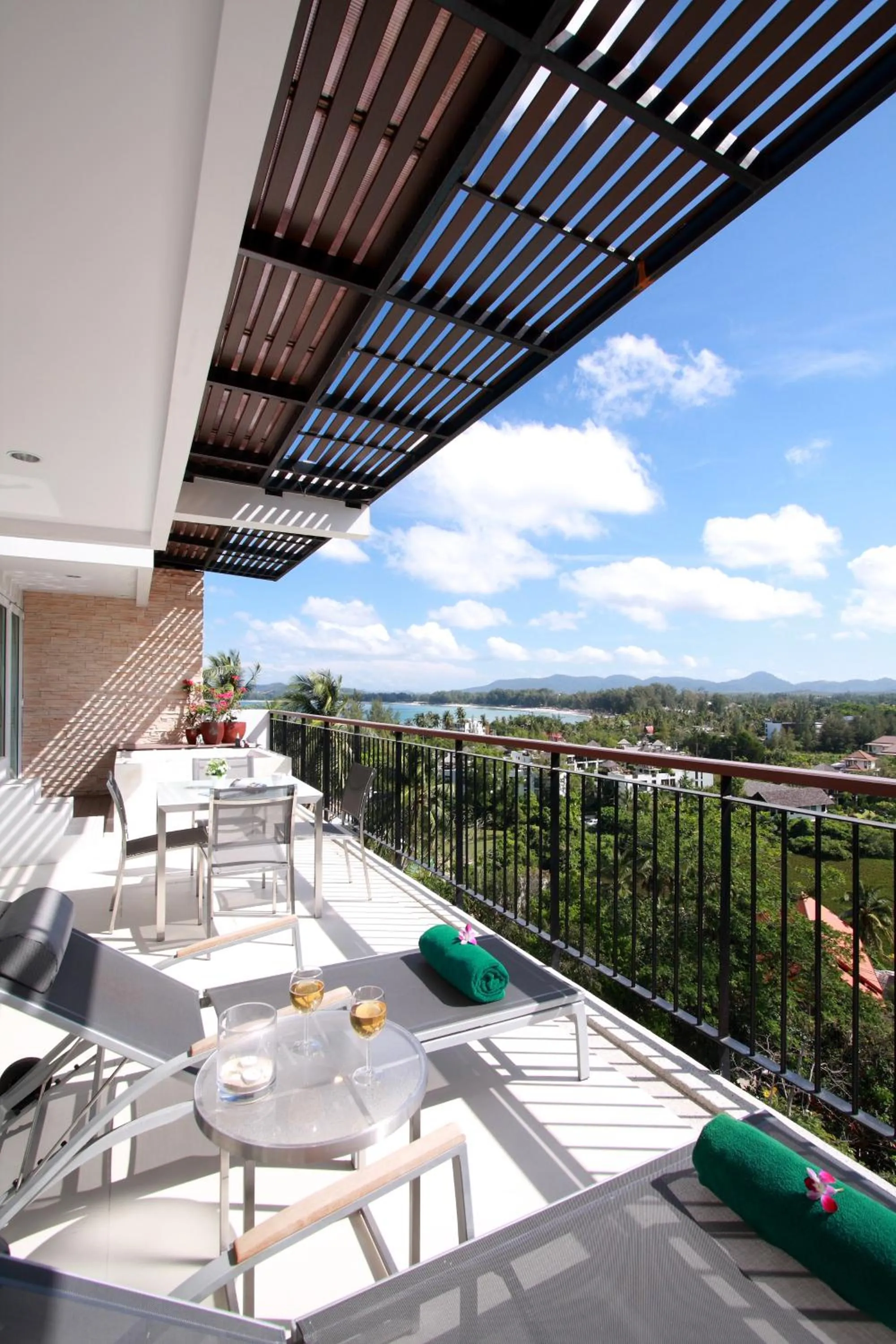 Balcony/Terrace in The Park Surin Serviced Apartments by RESAVA