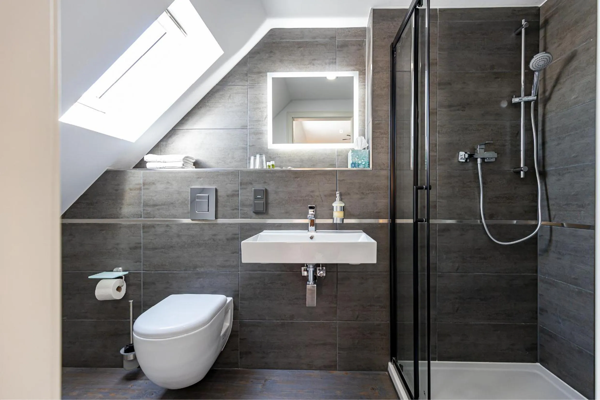 Bathroom in Hotel Garni " Am Domplatz"