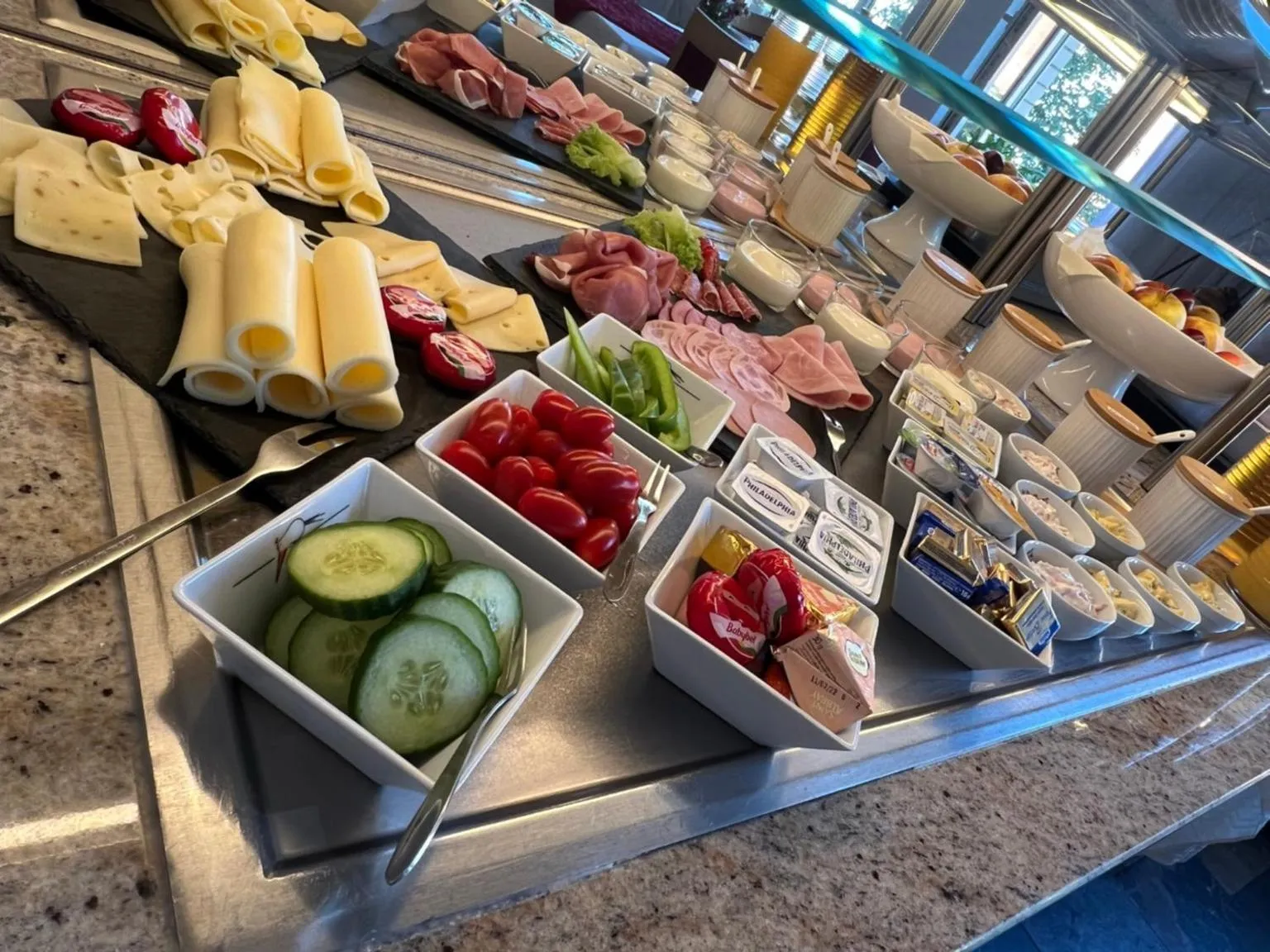 Buffet breakfast in Hotel Garni " Am Domplatz"