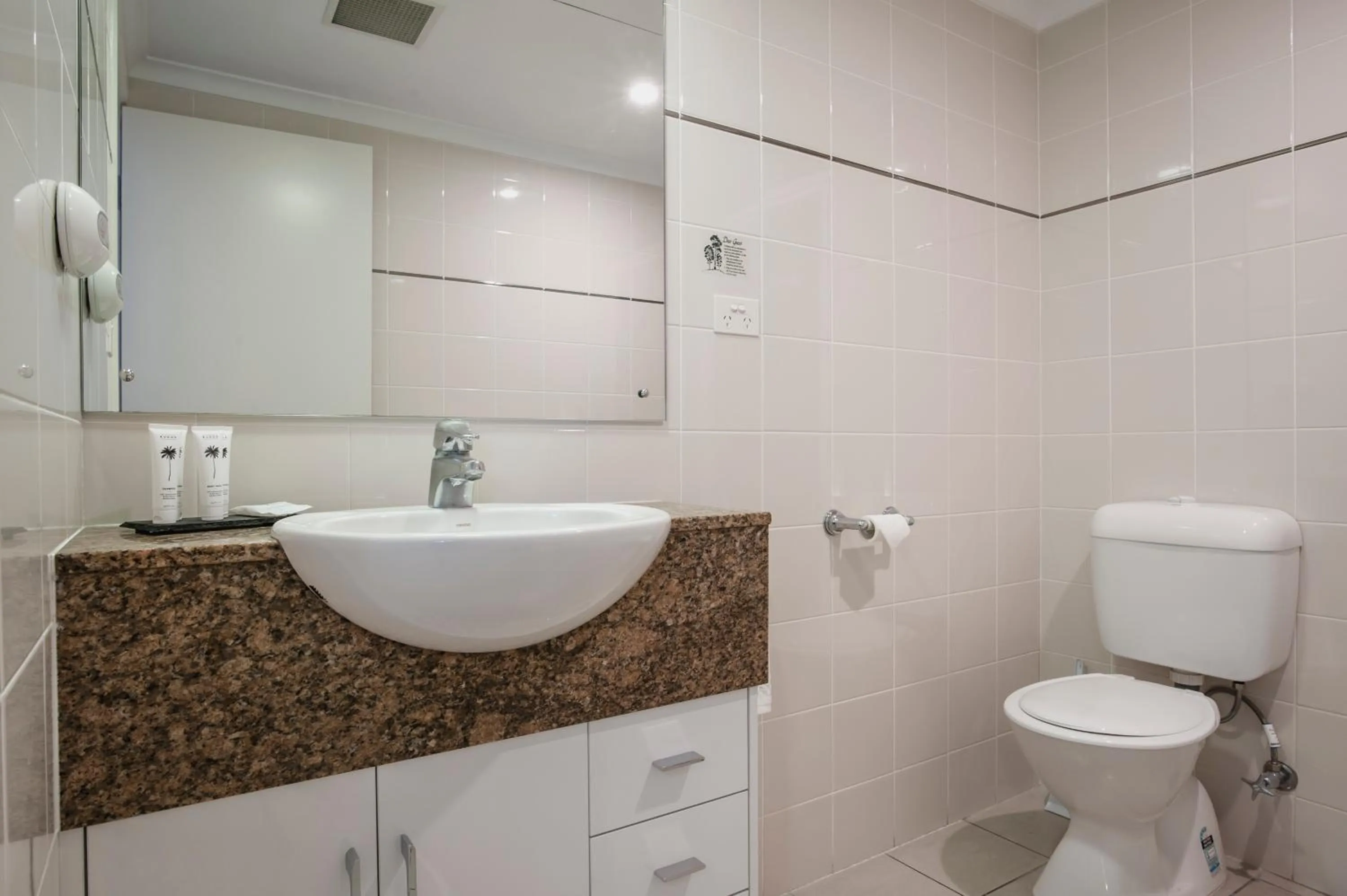 Toilet in Marina Hotel