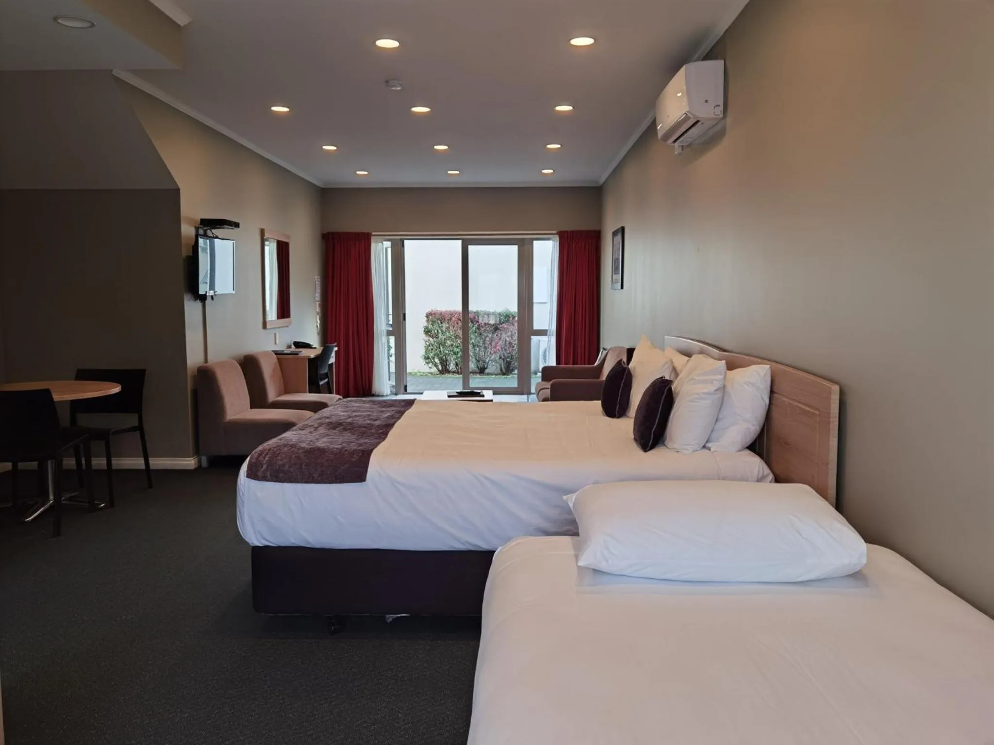 Bed in Cornwall Motor Lodge