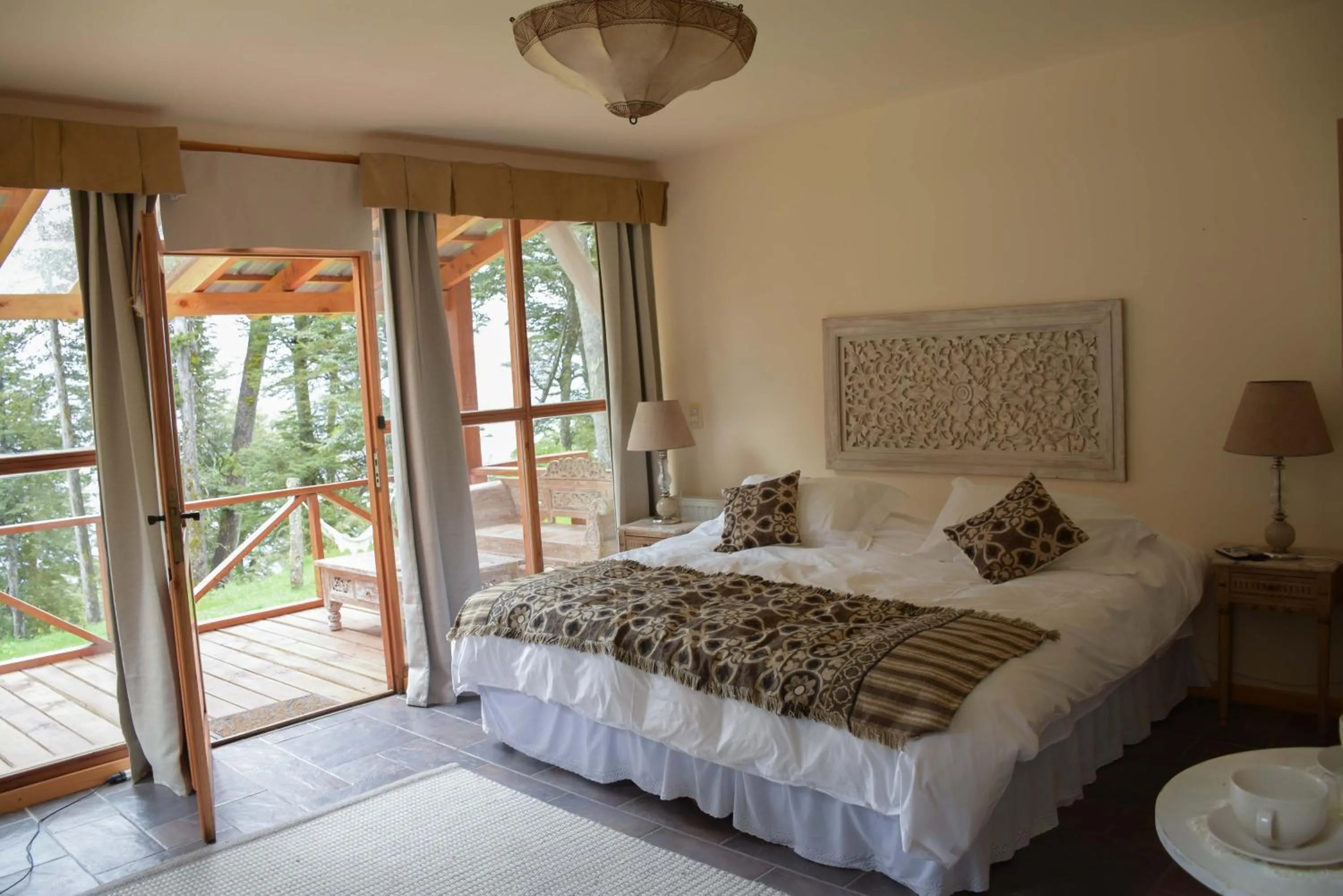 Bed in ALEHUE Casa de Montaña