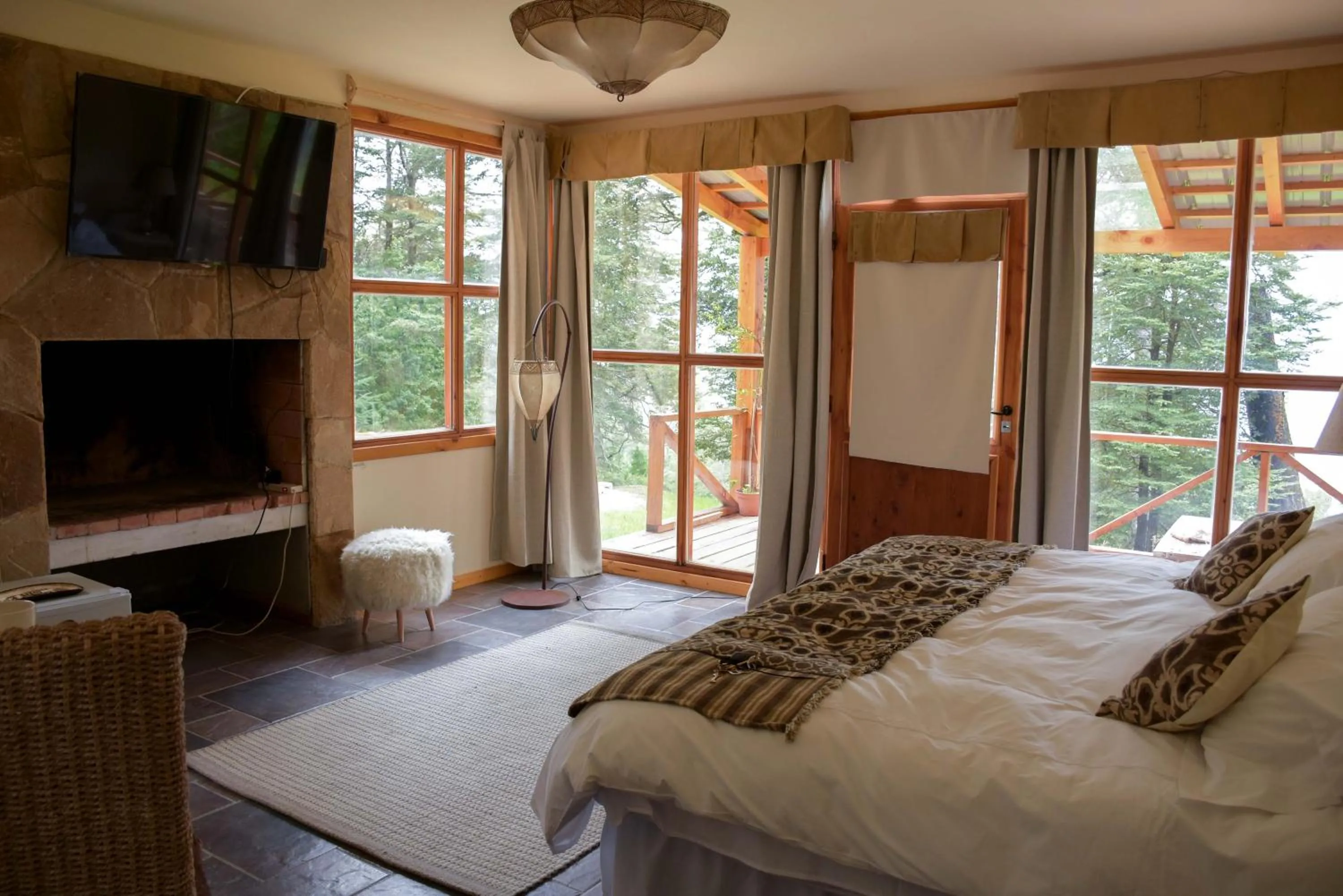 Bed in ALEHUE Casa de Montaña