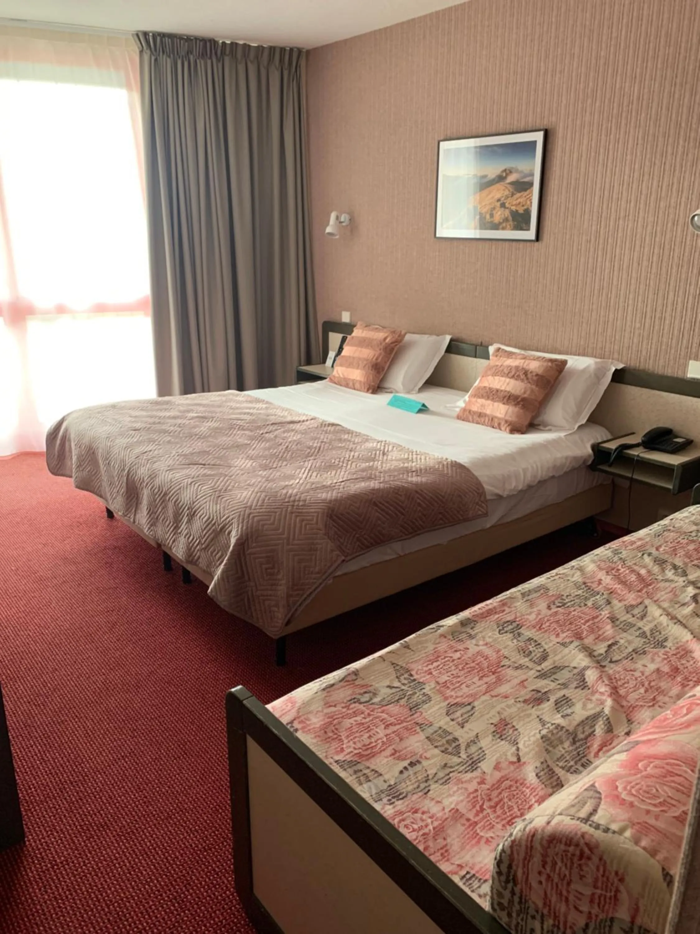 Bed in Hôtel du Lac