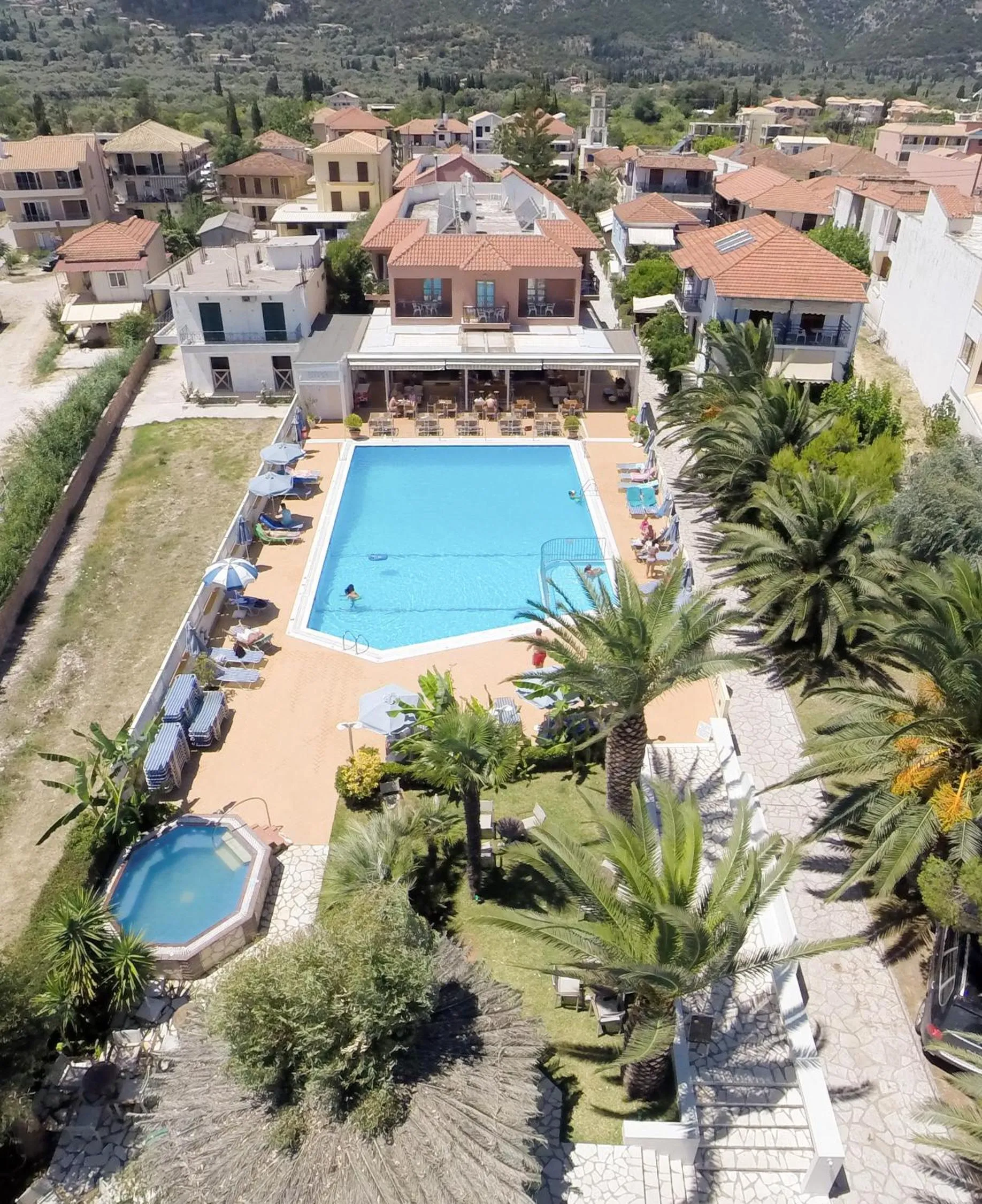 Bird's eye view in Athos Hotel
