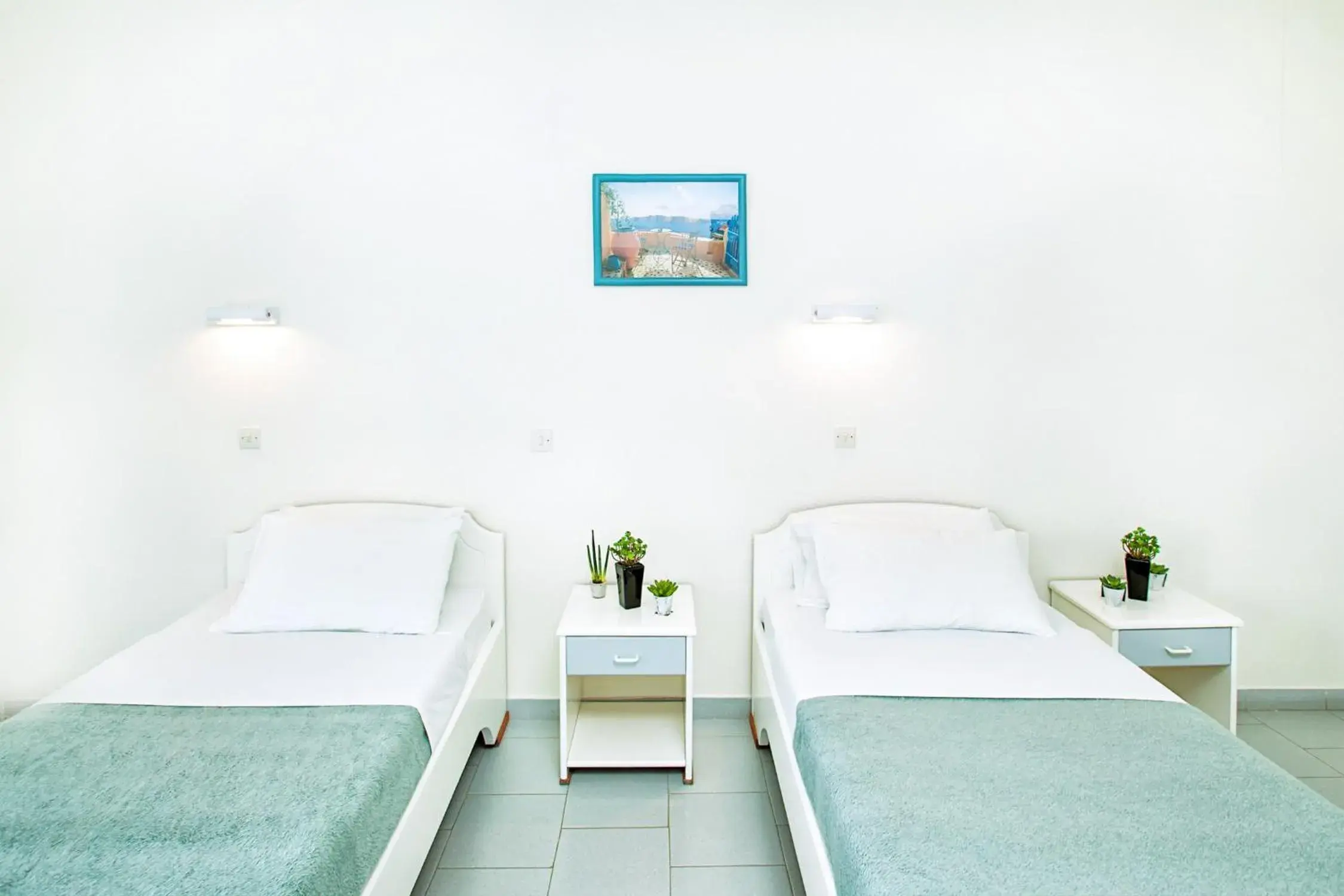 Bed in Xenios Port Marina Hotel Bed in Xenios Port Marina Hotel