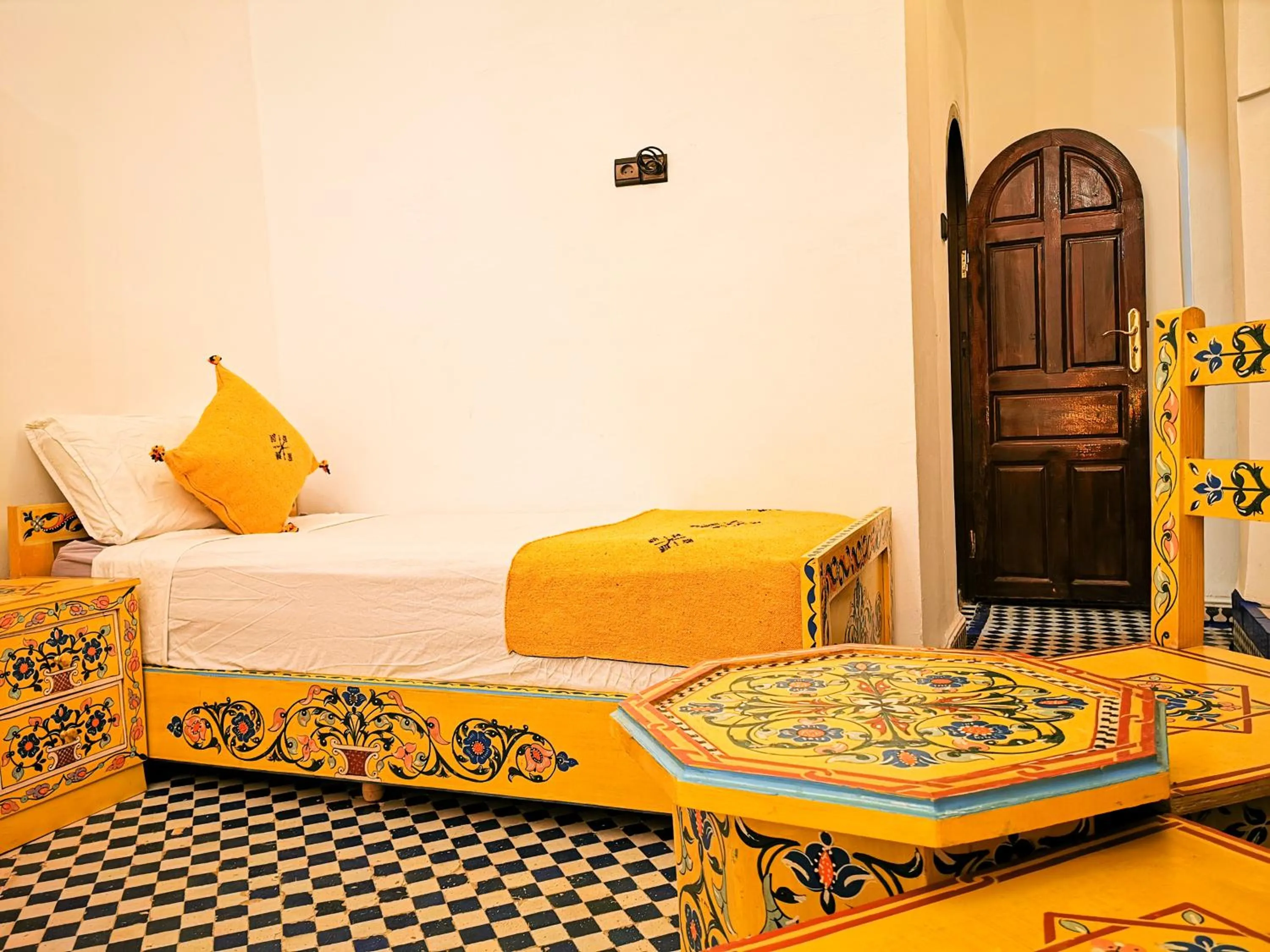 Bed in Riad Farah