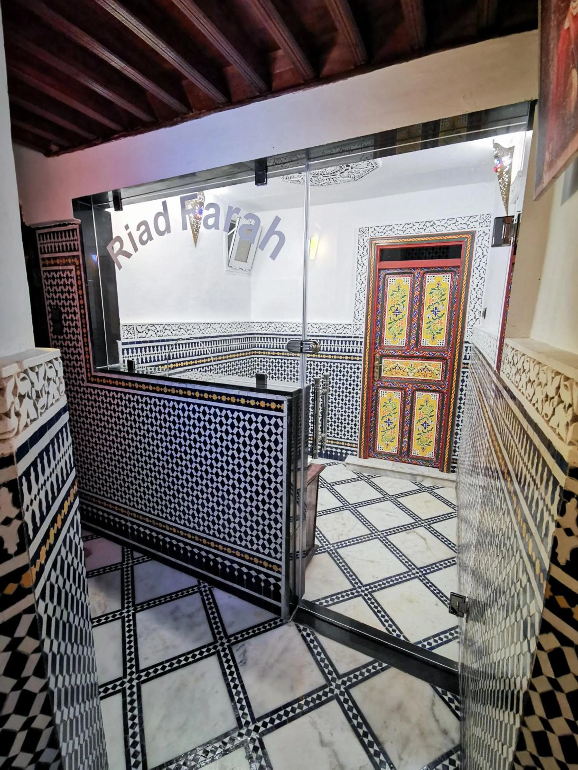 Facade/entrance in Riad Farah