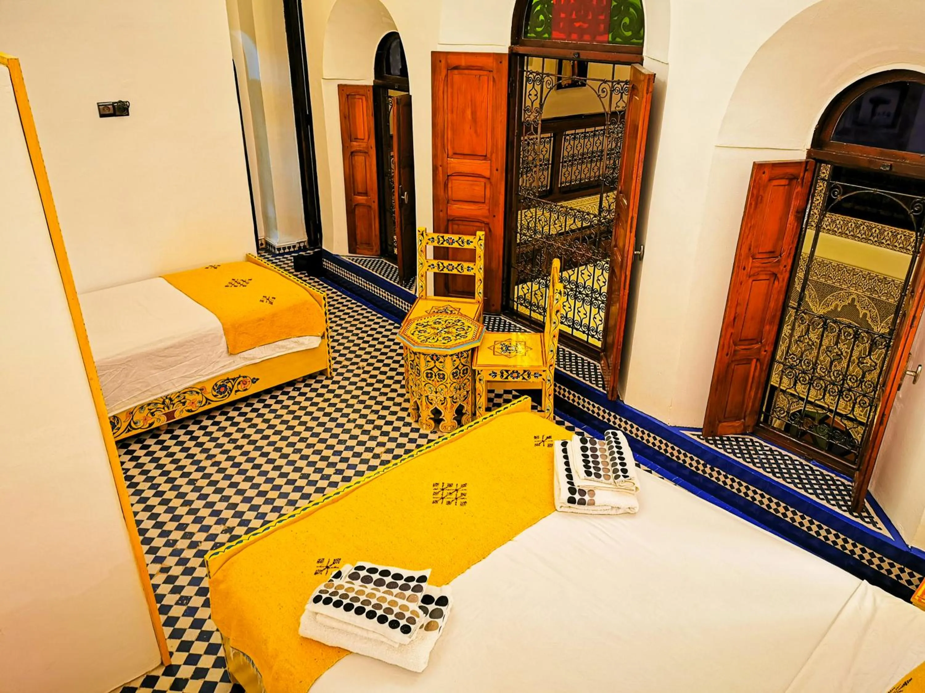 Bed in Riad Farah