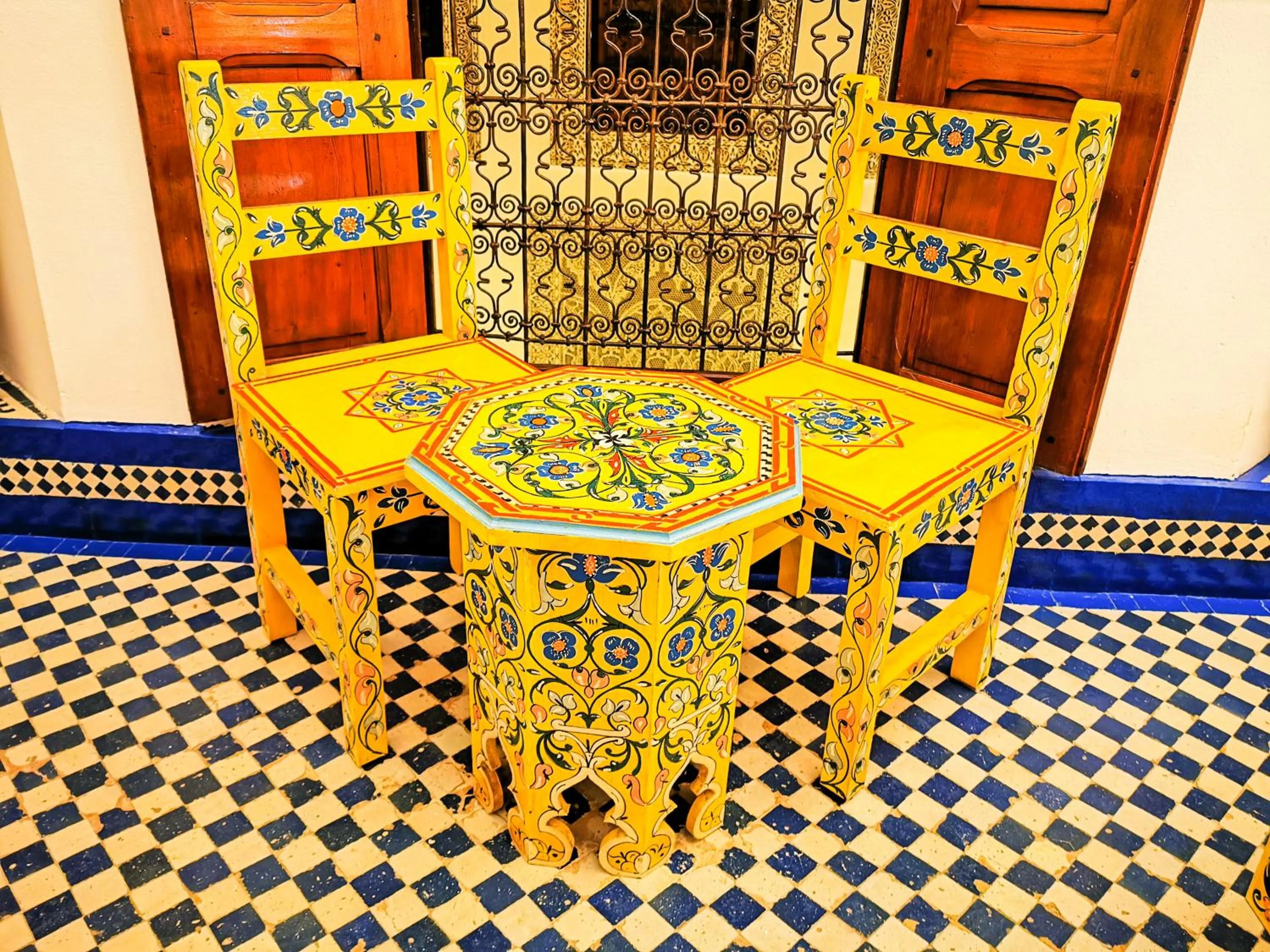 Decorative detail in Riad Farah