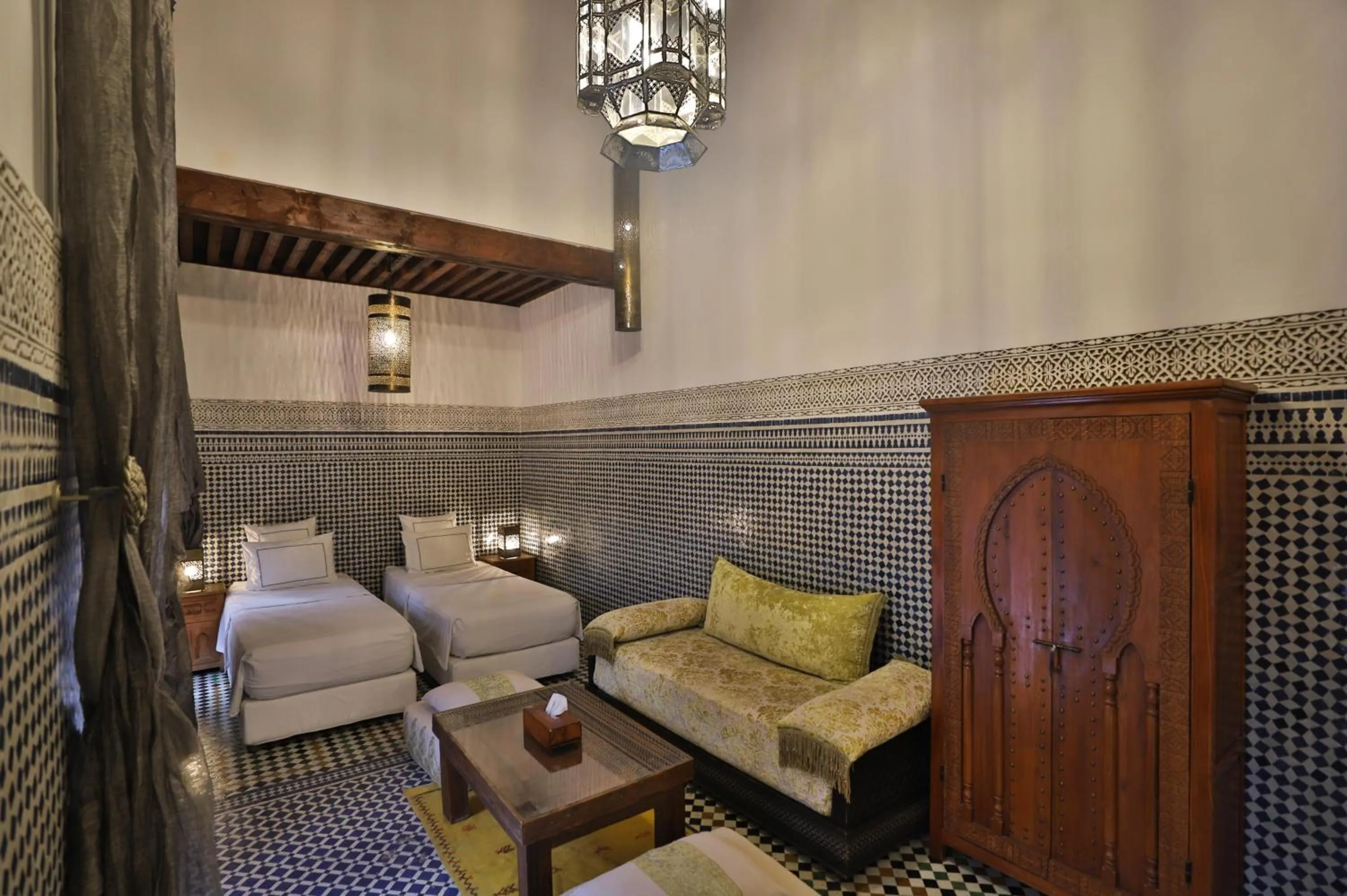 Bed in Riad Layla