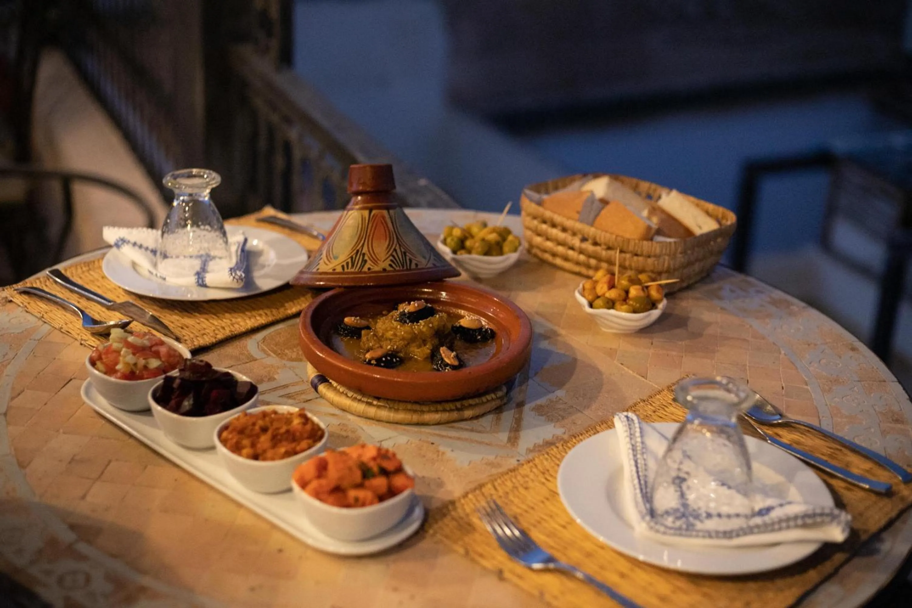 Food and drinks in Riad Layla