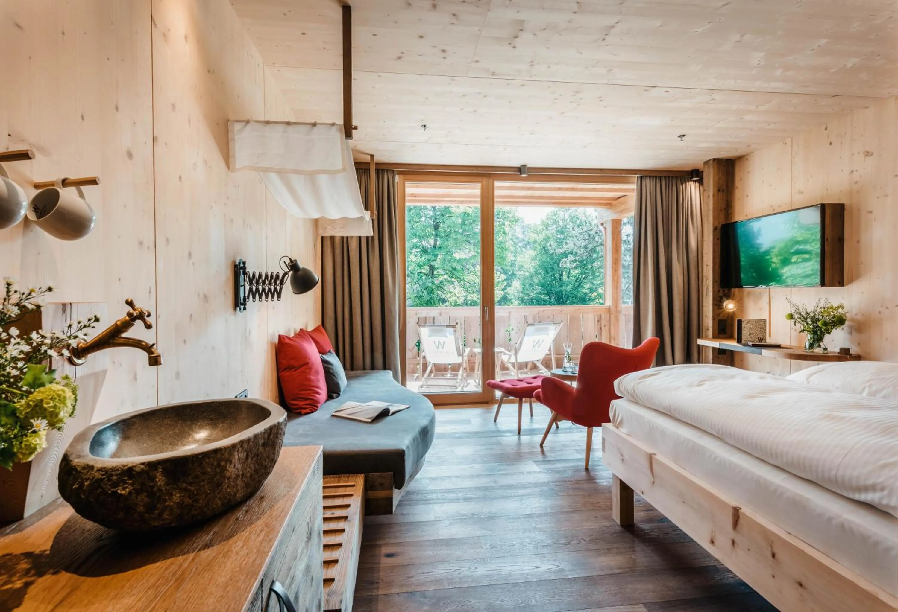 View (from property/room), Bed in Werdenfelserei