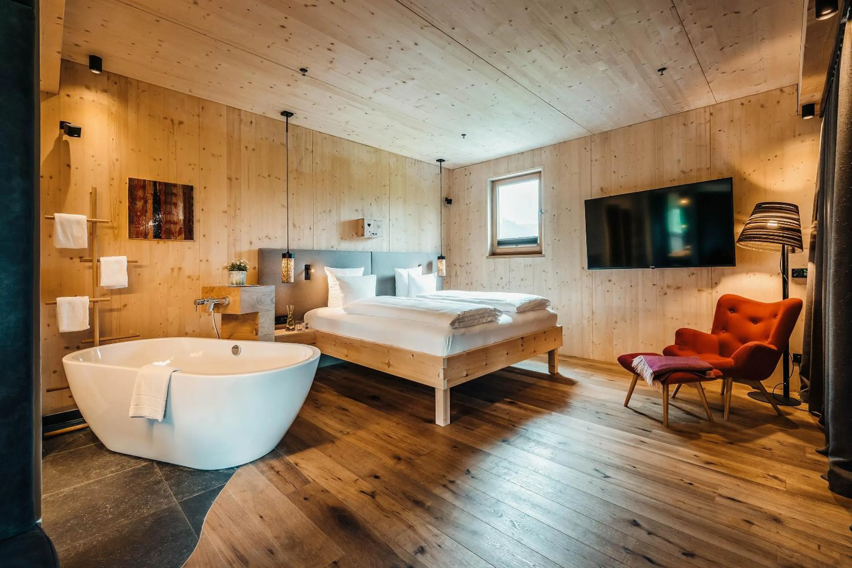 Bathroom, Bed in Werdenfelserei
