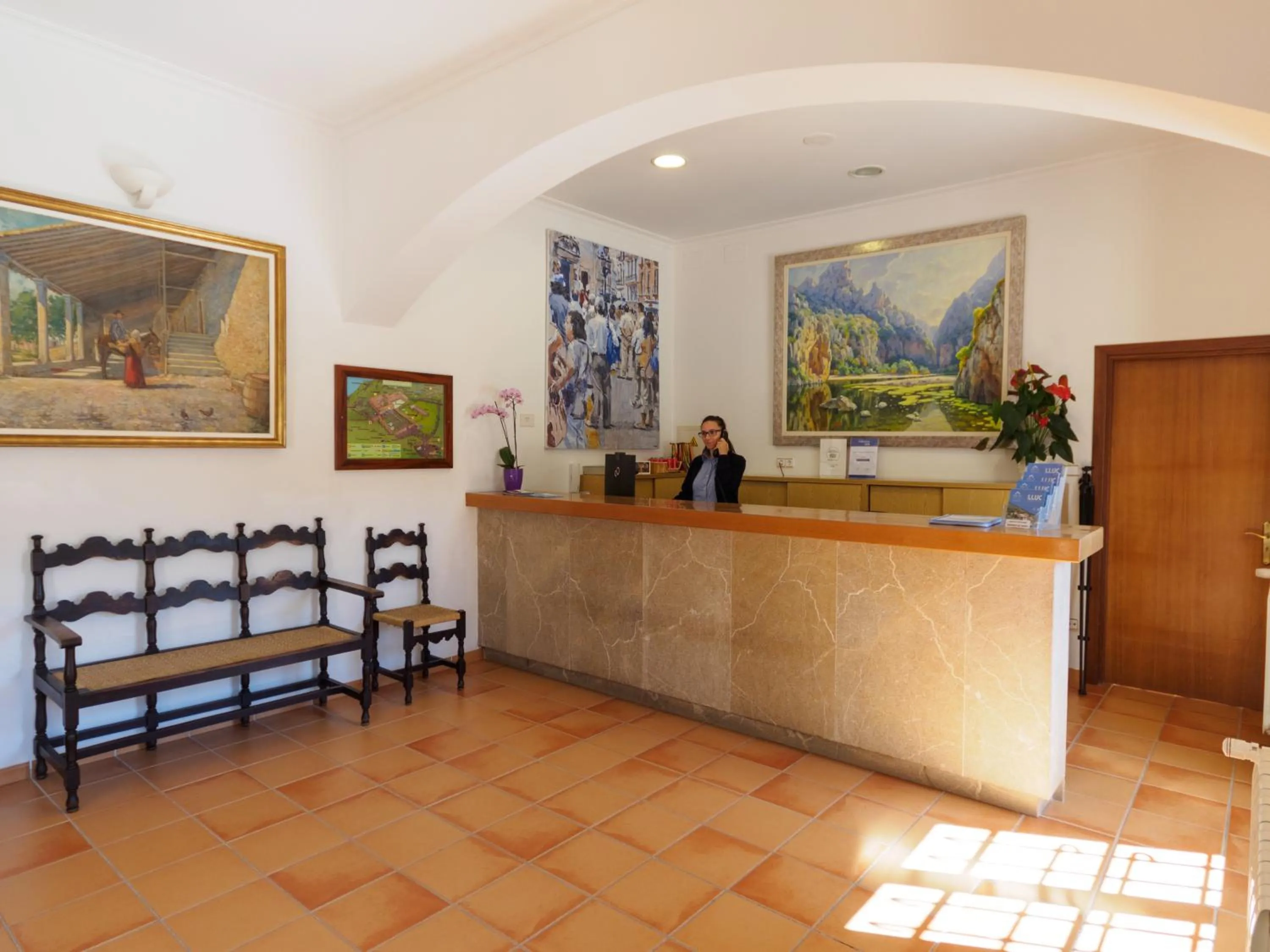 Lobby or reception in Santuari de Lluc
