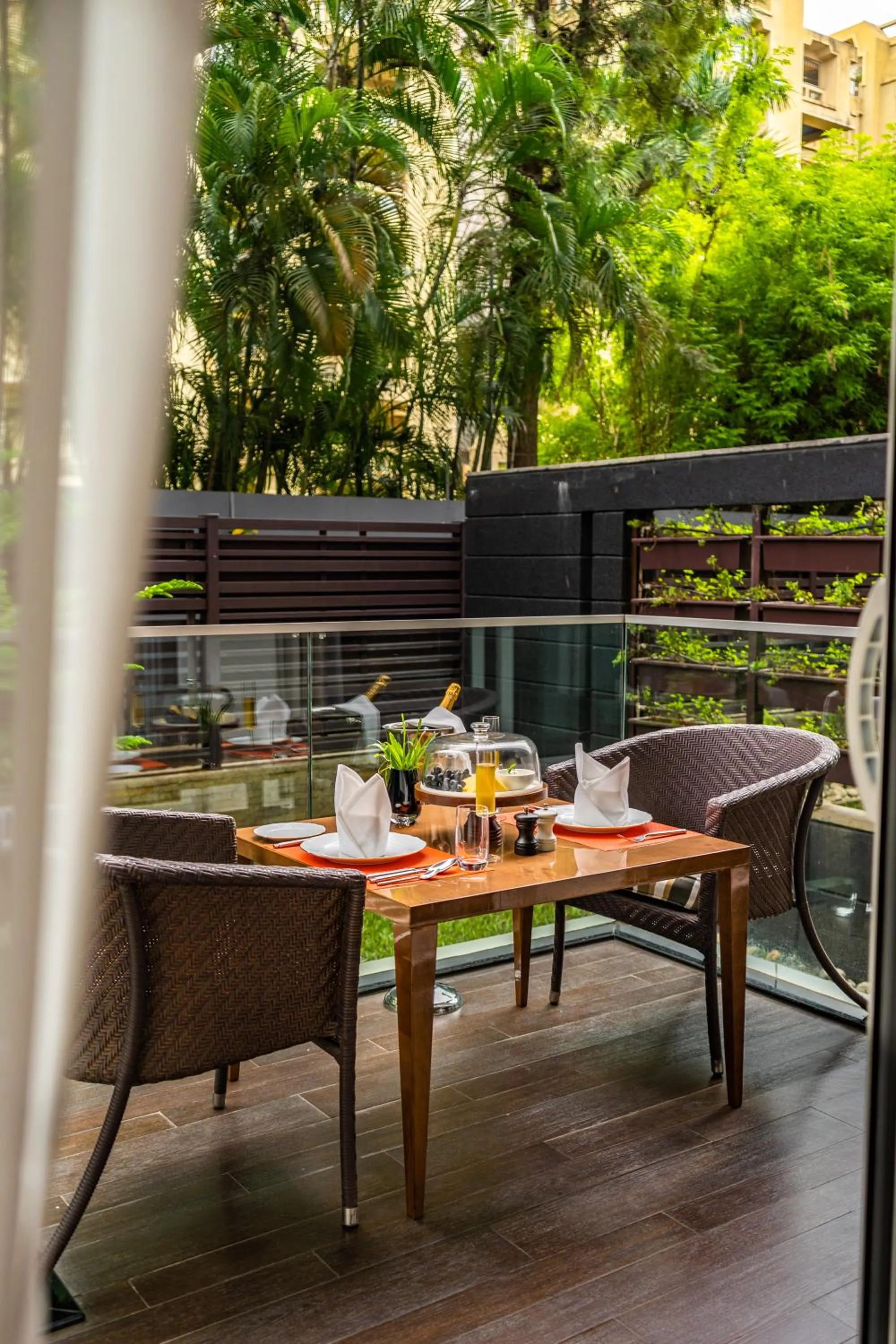 Garden view in Marriott Suites Pune