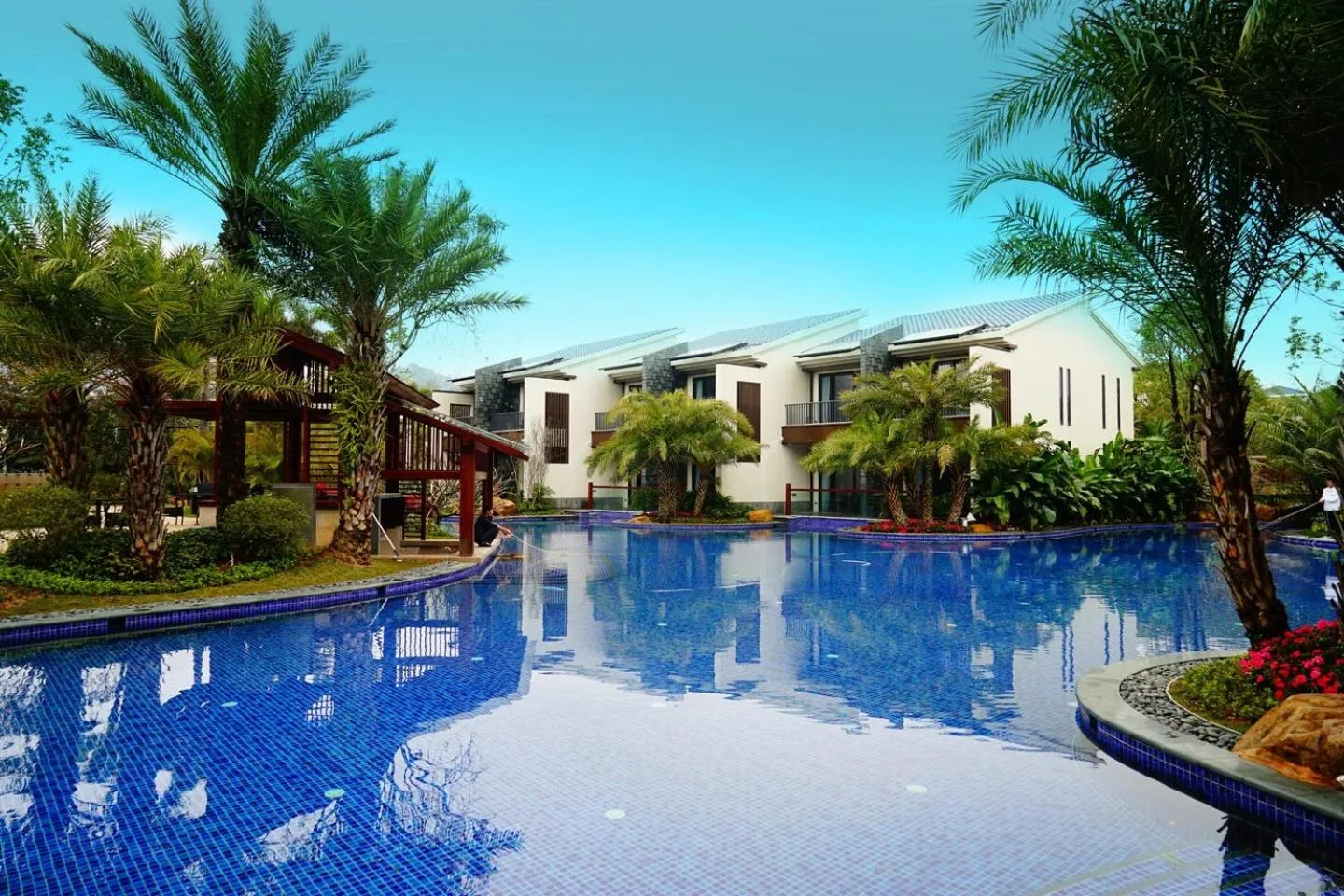 Pool view in Seaview Resort Xiamen