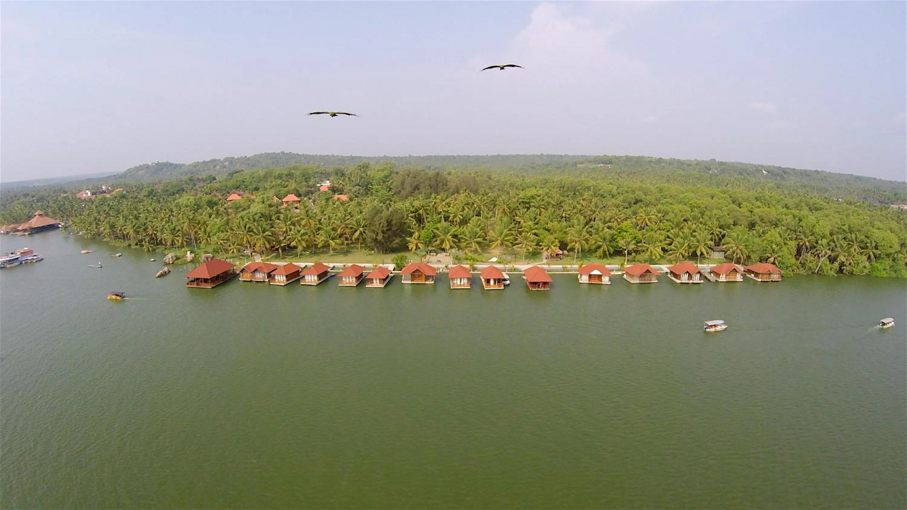 Bird's eye view in Poovar Island Resort