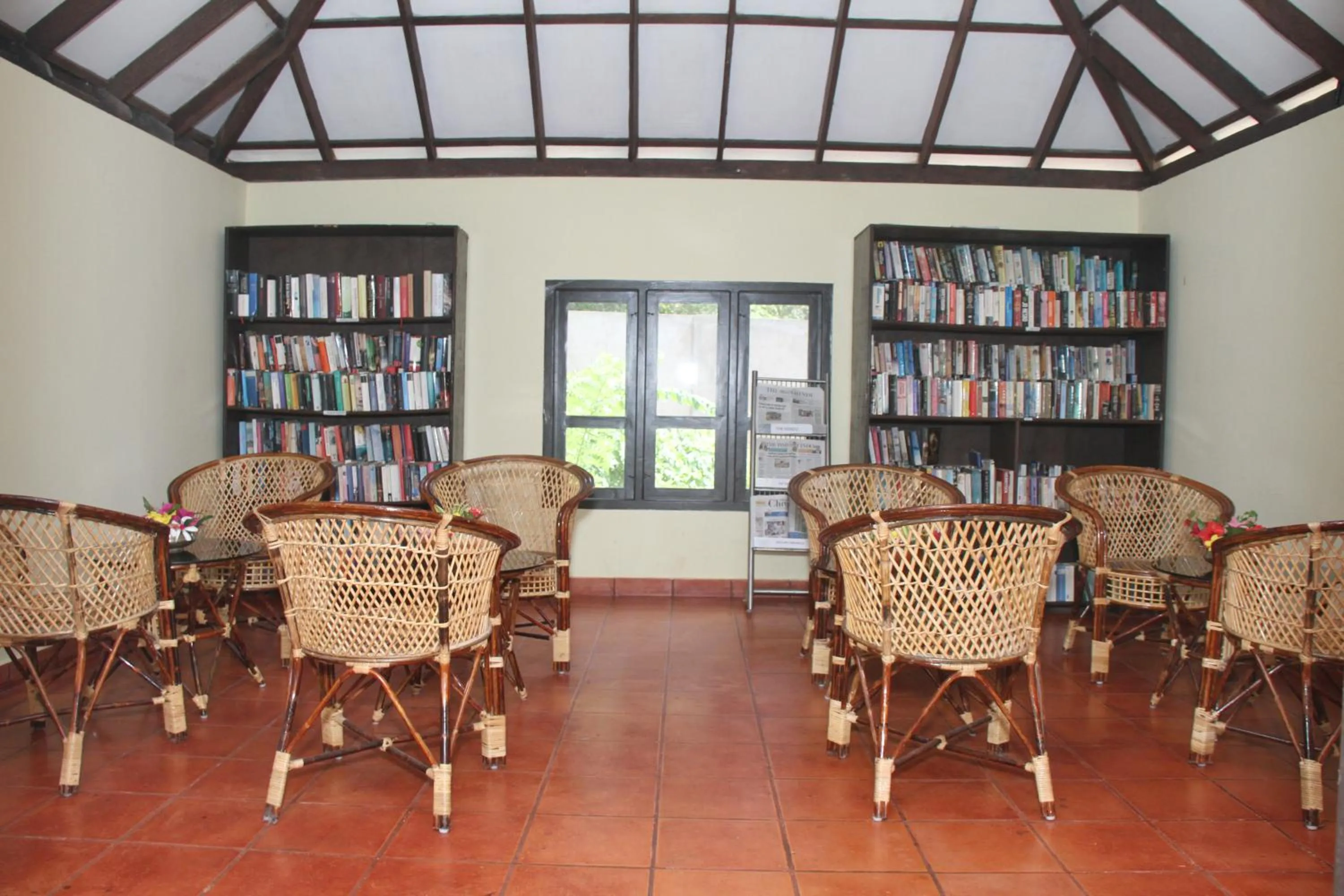Library in Poovar Island Resort