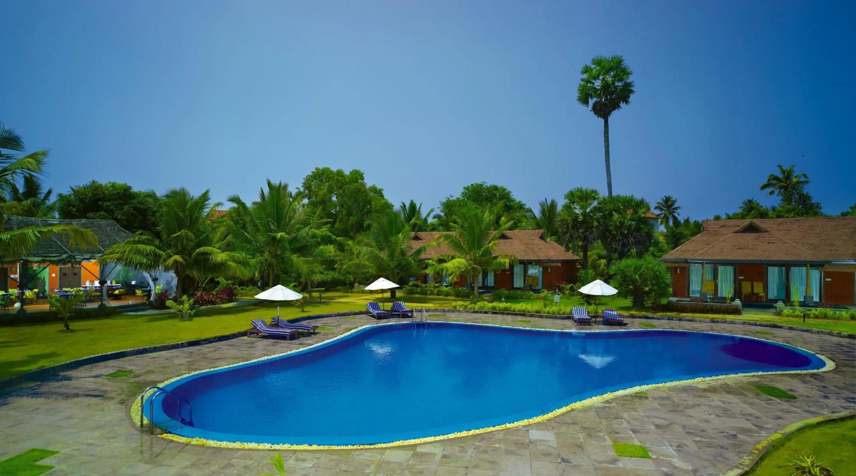 Swimming pool in Poovar Island Resort