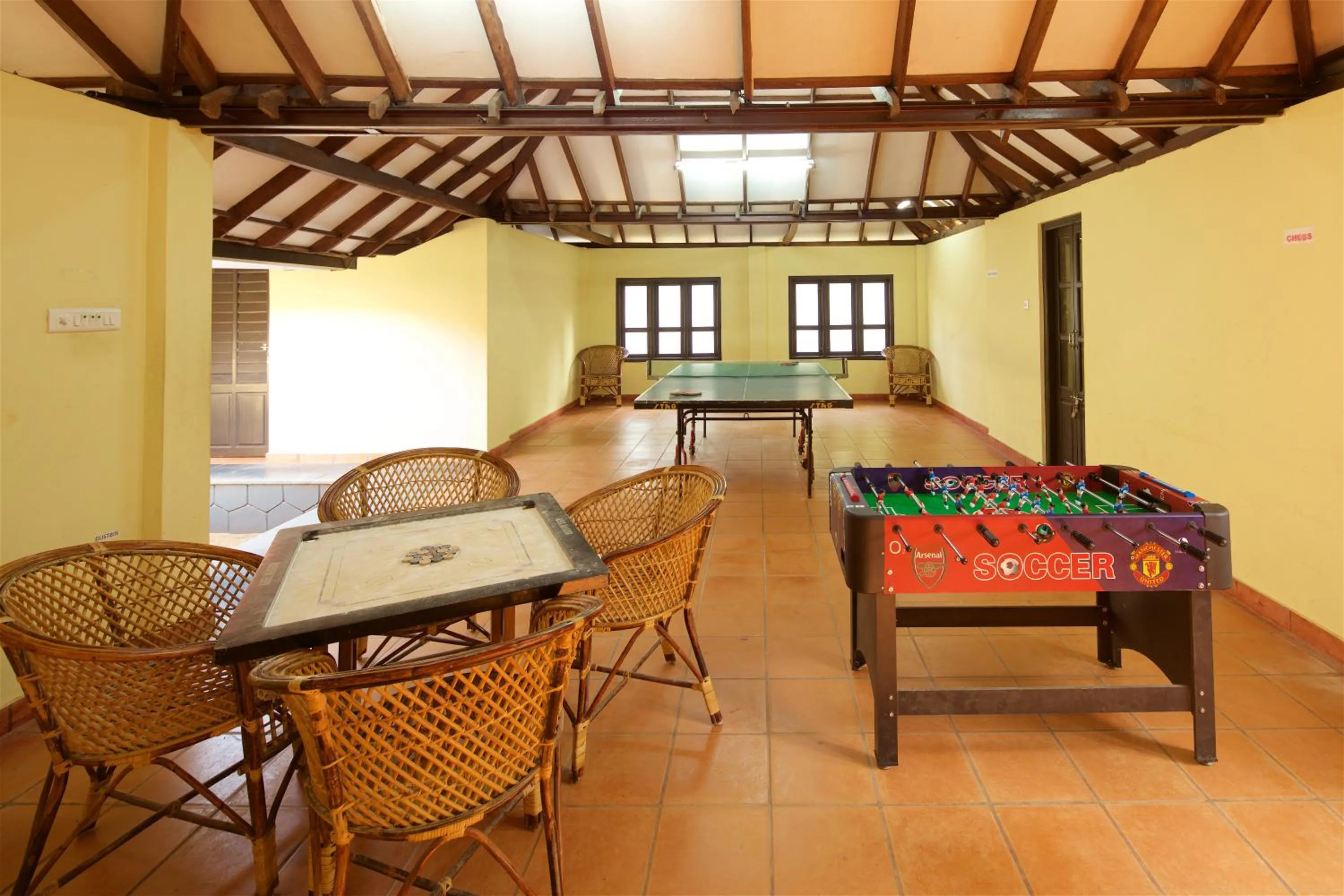 Game Room in Poovar Island Resort