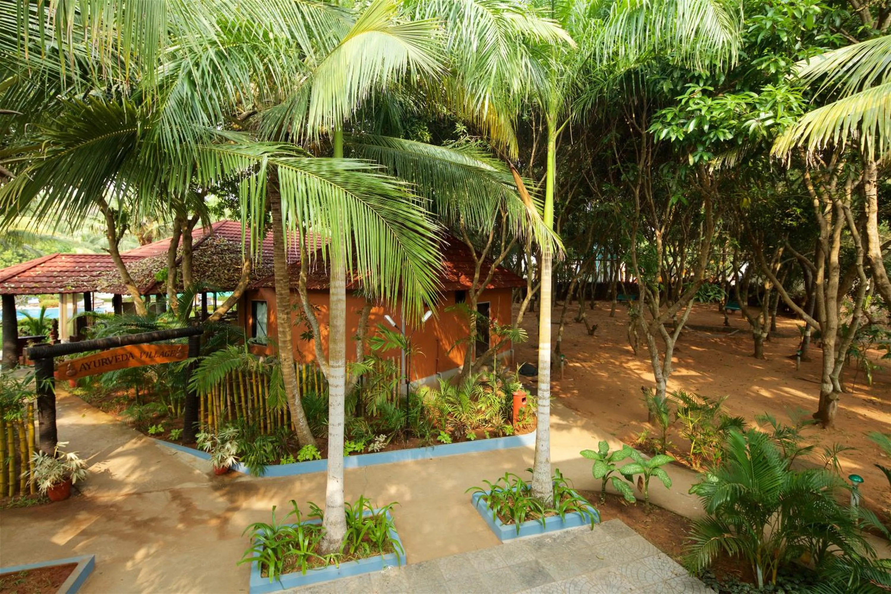 Facade/entrance in Poovar Island Resort