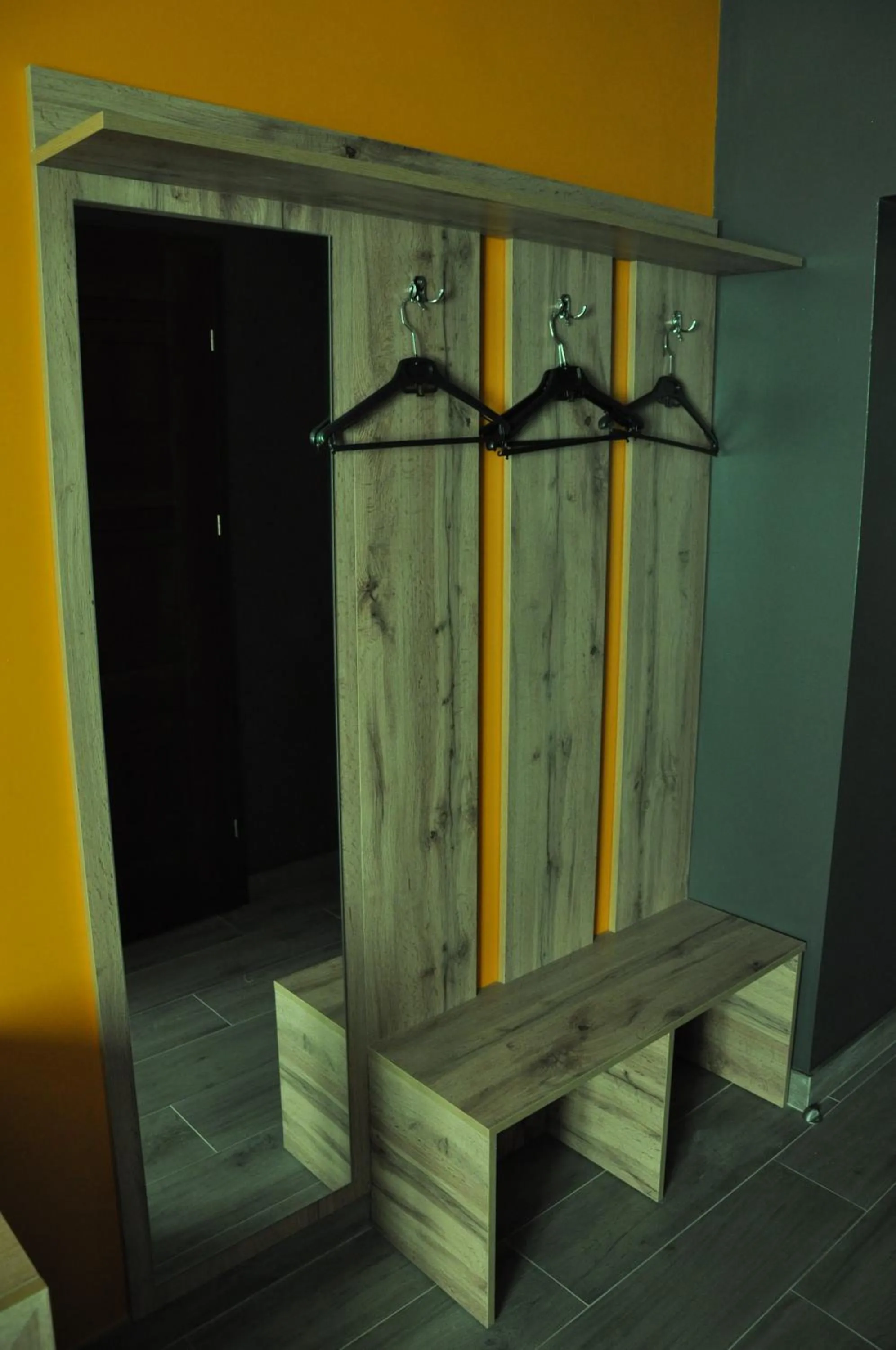 wardrobe in FULL HOUSE capsule hostel