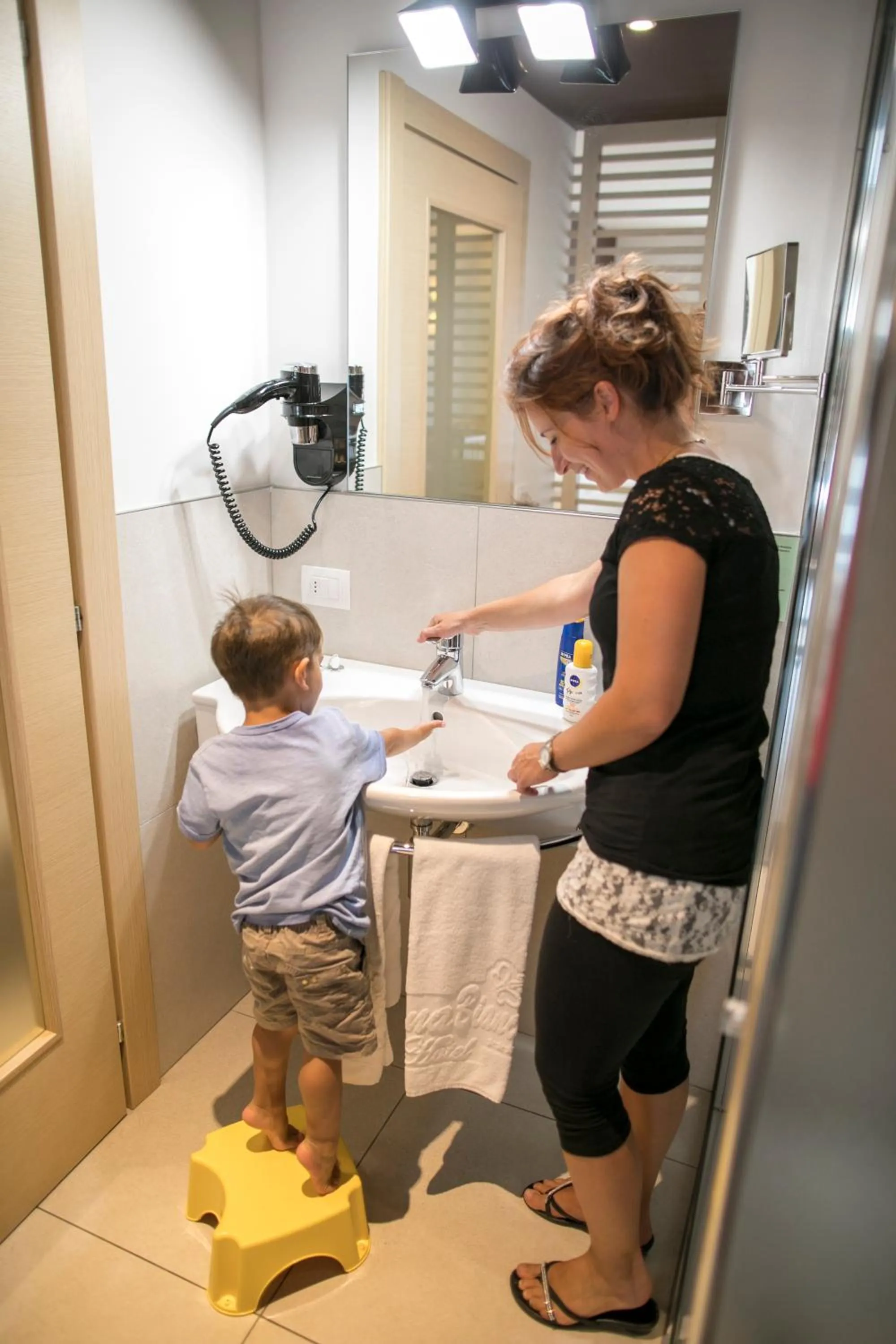Bathroom in Hotel Luna Bianca Folgaria