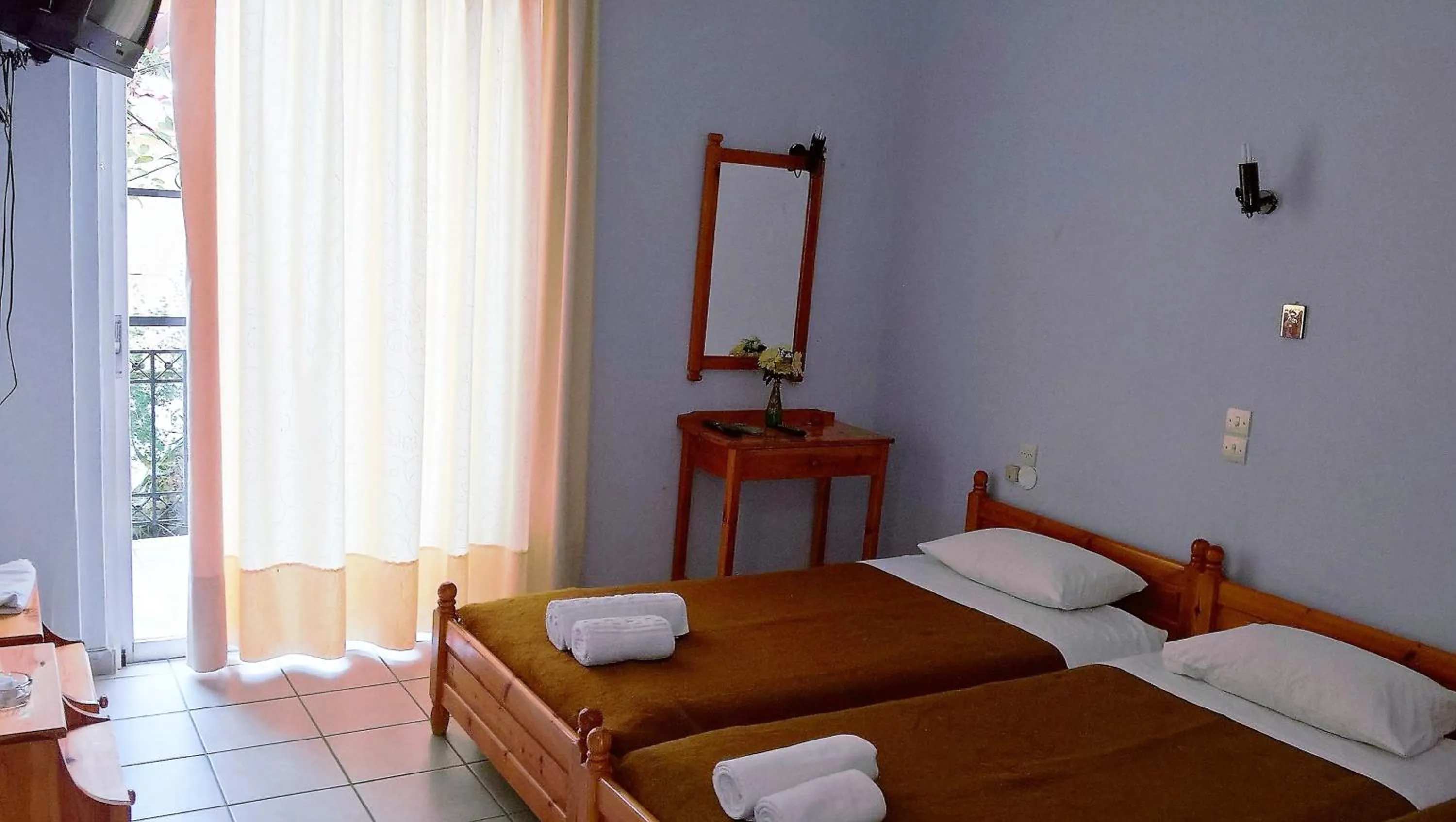 Bed in Hotel Galaxias