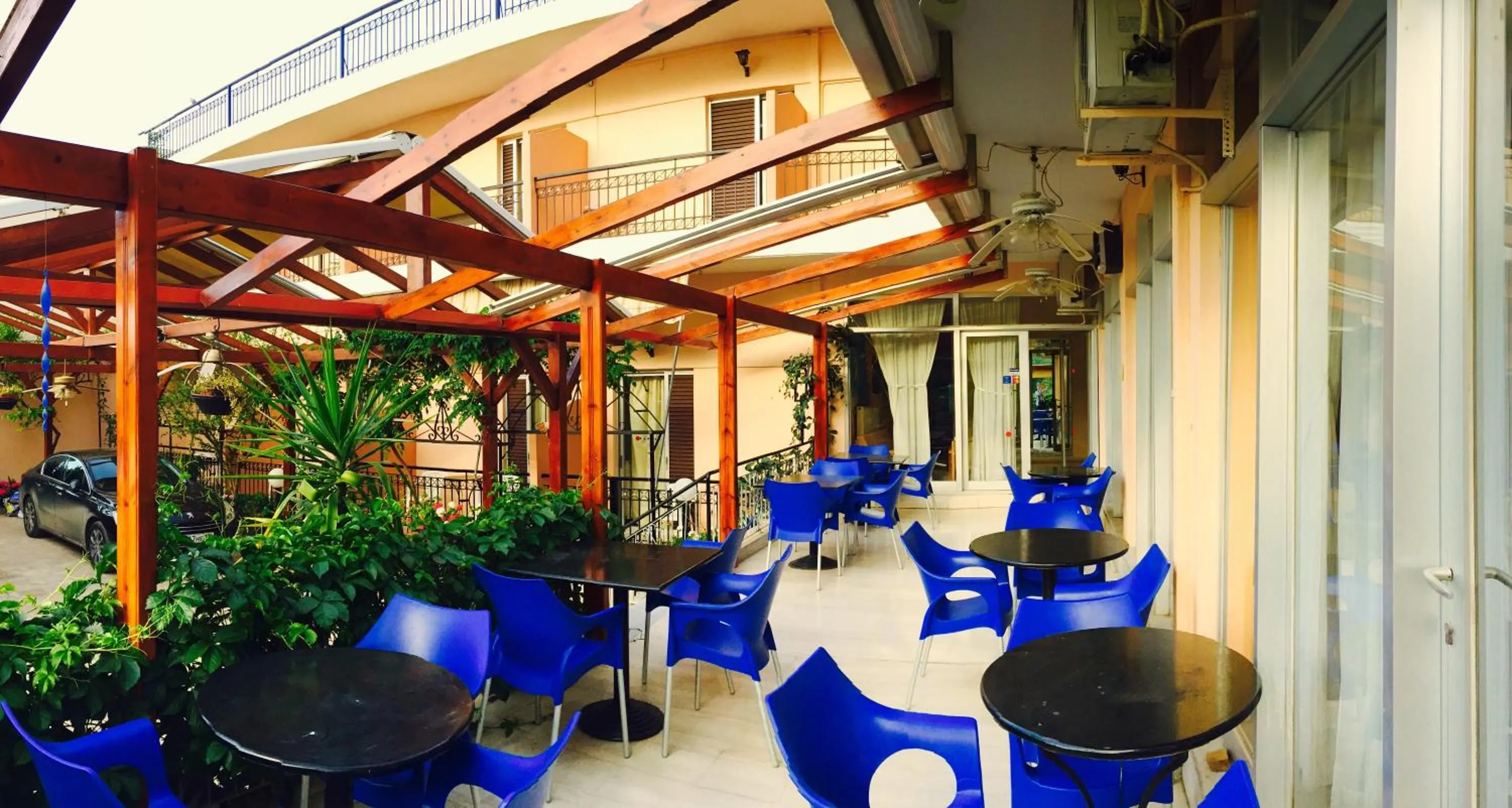 Patio in Hotel Galaxias